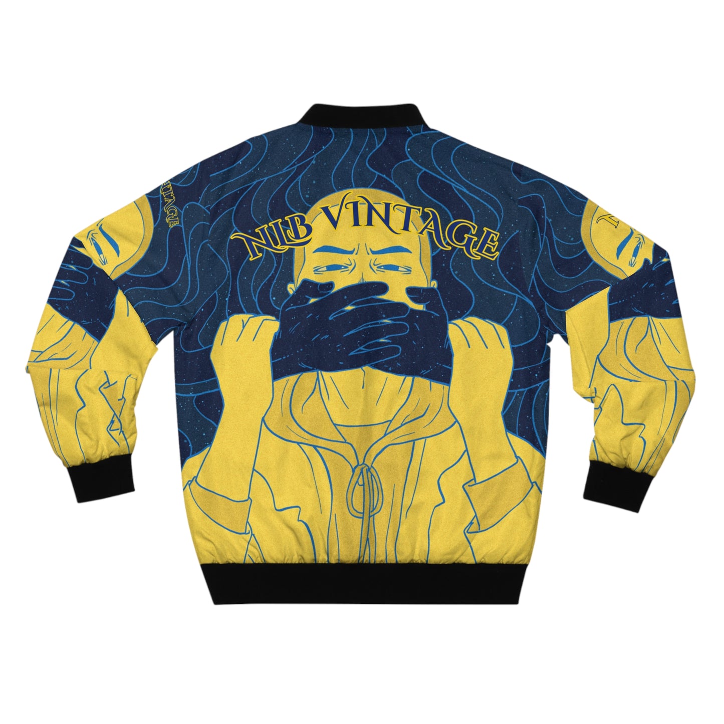 NLB VINTAGE Men's Bomber Jacket (AOP) Printify