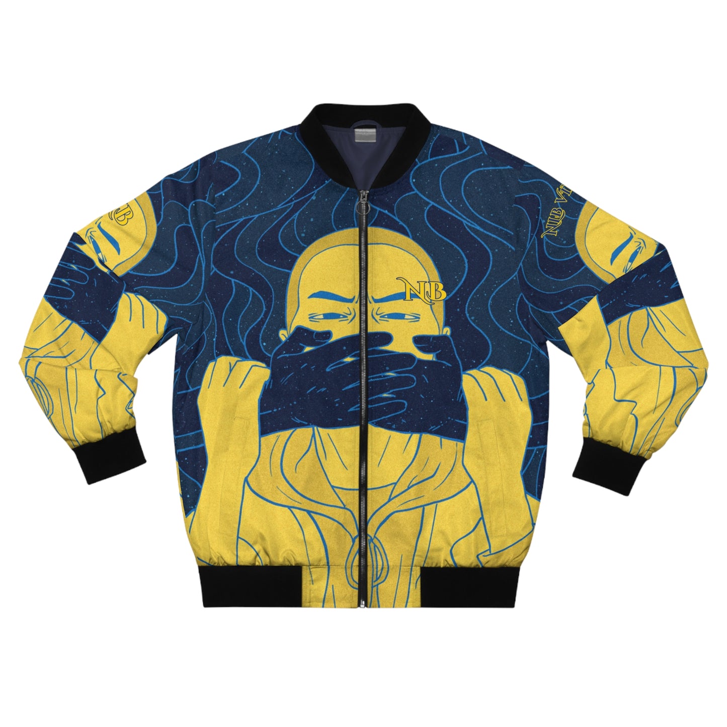 NLB VINTAGE Men's Bomber Jacket (AOP) Printify