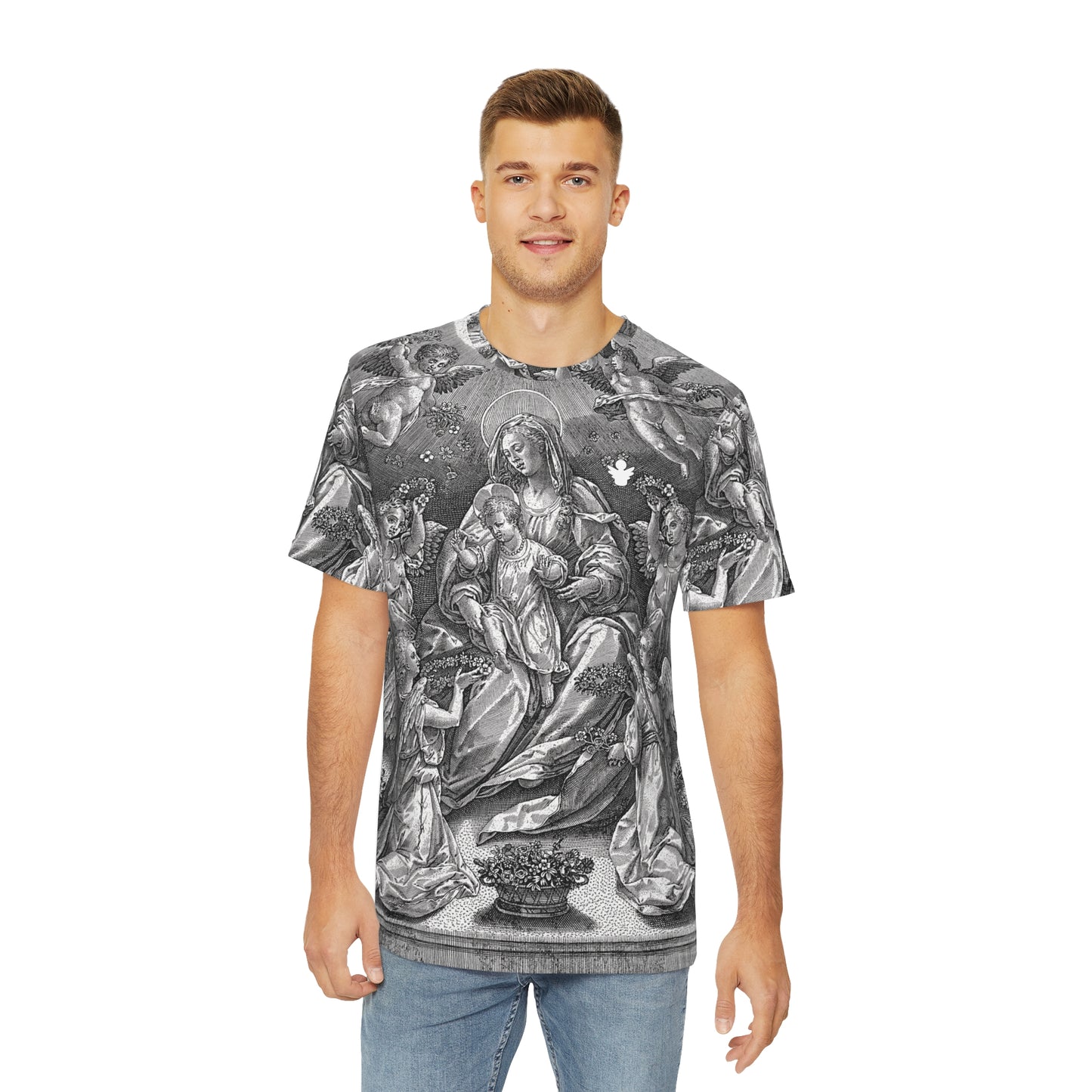 NLB VINTAGE "DEMONIO" Men's Polyester Tee (AOP) Printify