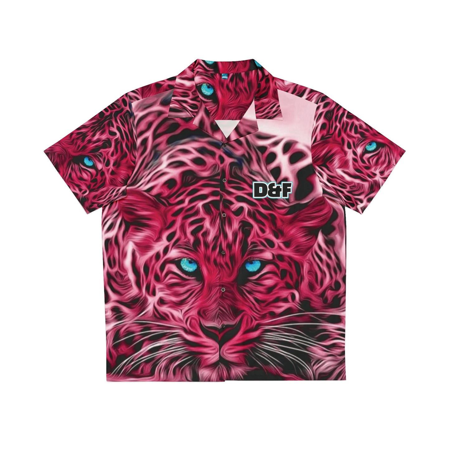 NLB VINTAGE "D&FWF" ×Preyer'sUp× Men's Hawaiian Shirt (AOP) Printify