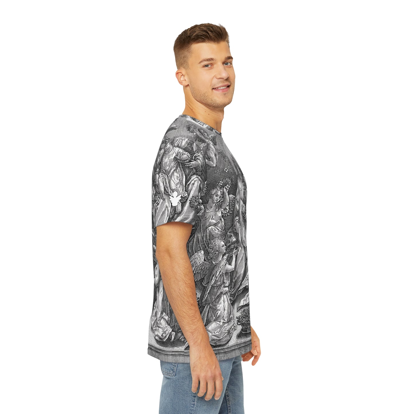 NLB VINTAGE "DEMONIO" Men's Polyester Tee (AOP) Printify
