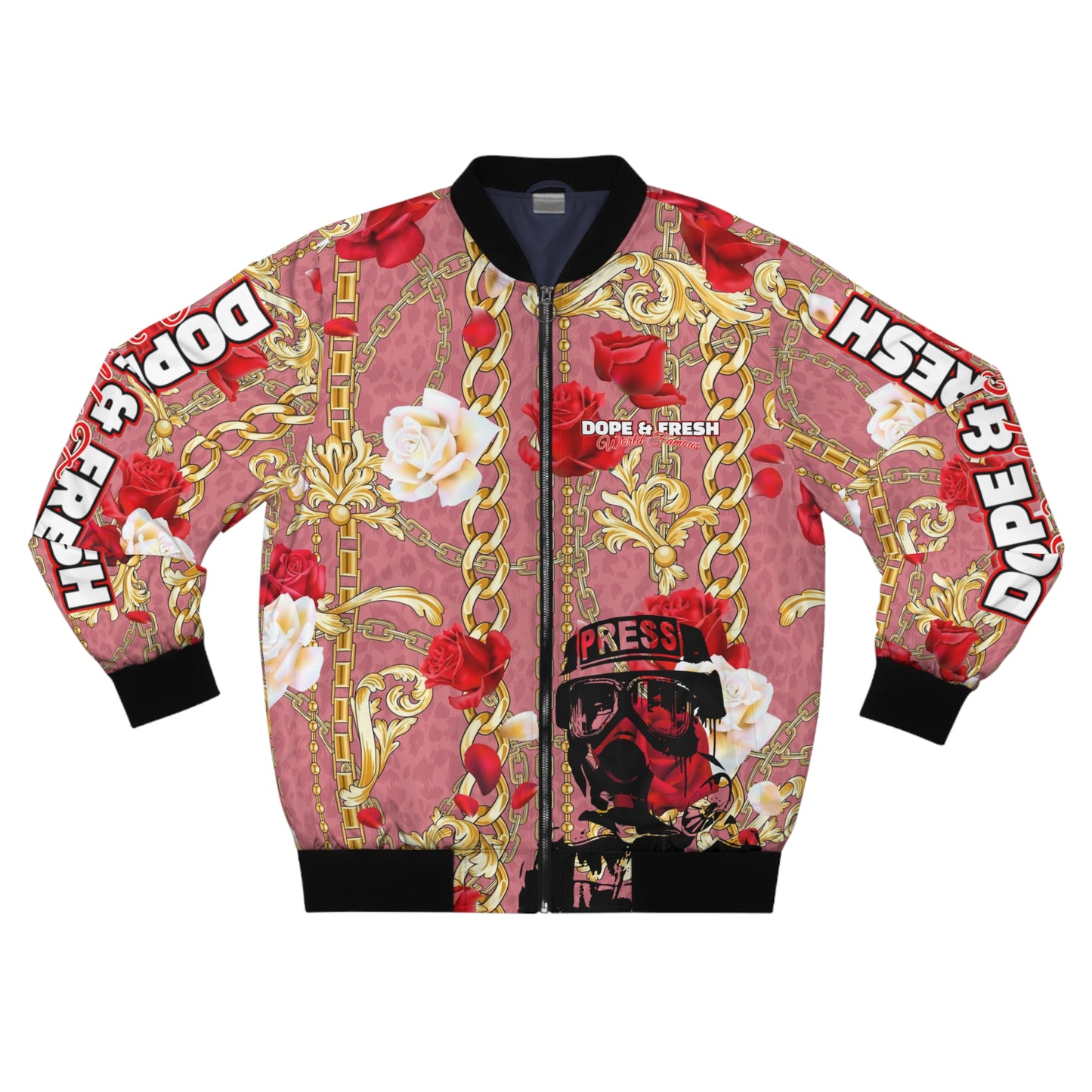 NLB VINTAGE "D&FWF" Men's Bomber Jacket (AOP) Printify
