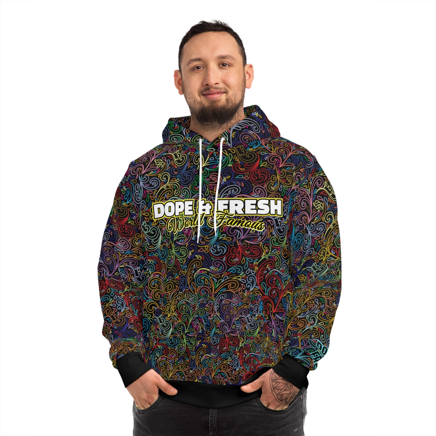 NLB VINTAGE "D&FWF" ×True2× Fashion Hoodie (AOP) Printify