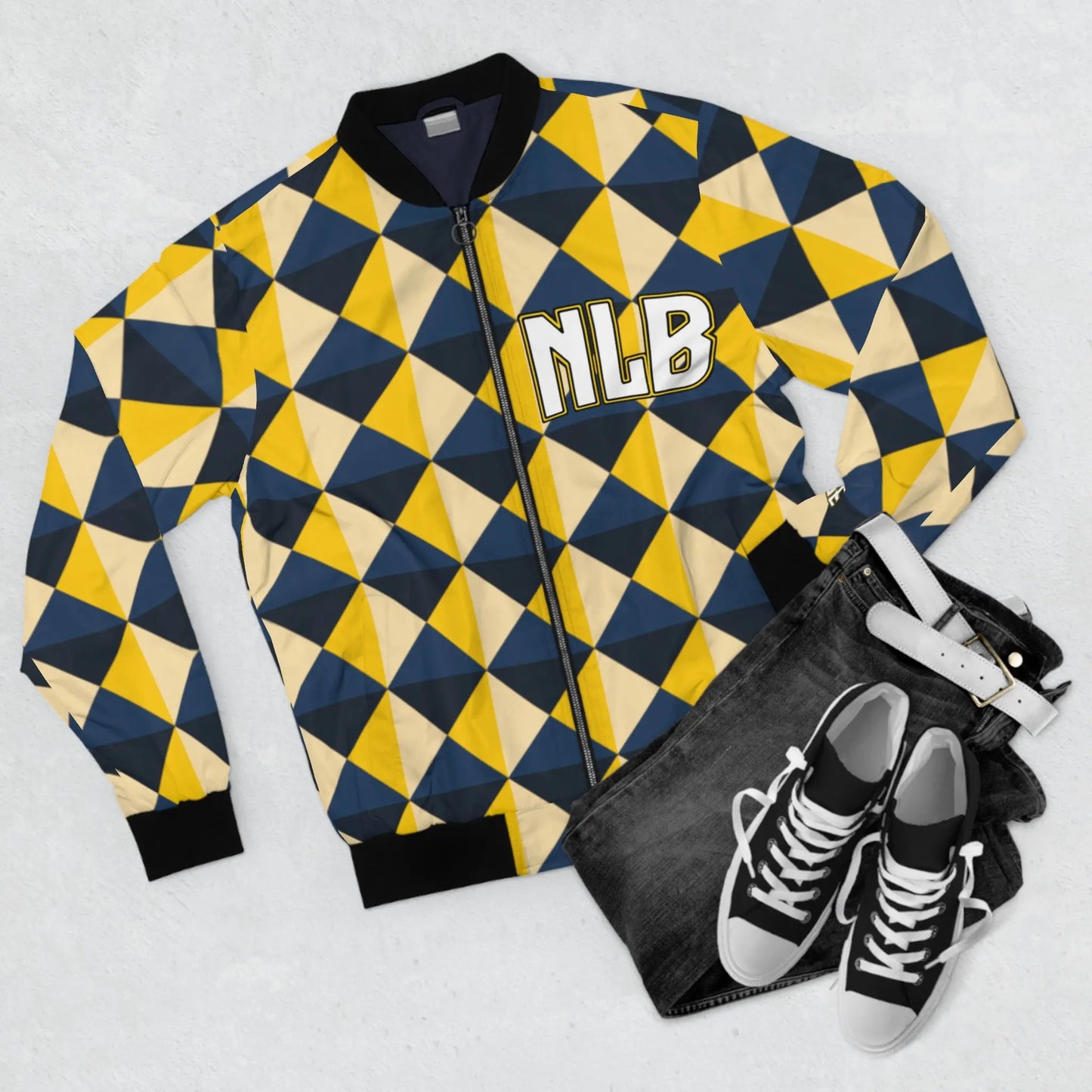 NLB VINTAGE "CLASSIC" Men's Bomber Jacket (AOP) - Image #3