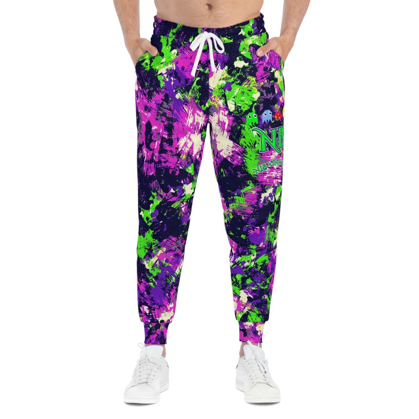 NLB VINTAGE "PACMAN" Athletic Joggers (AOP) Printify