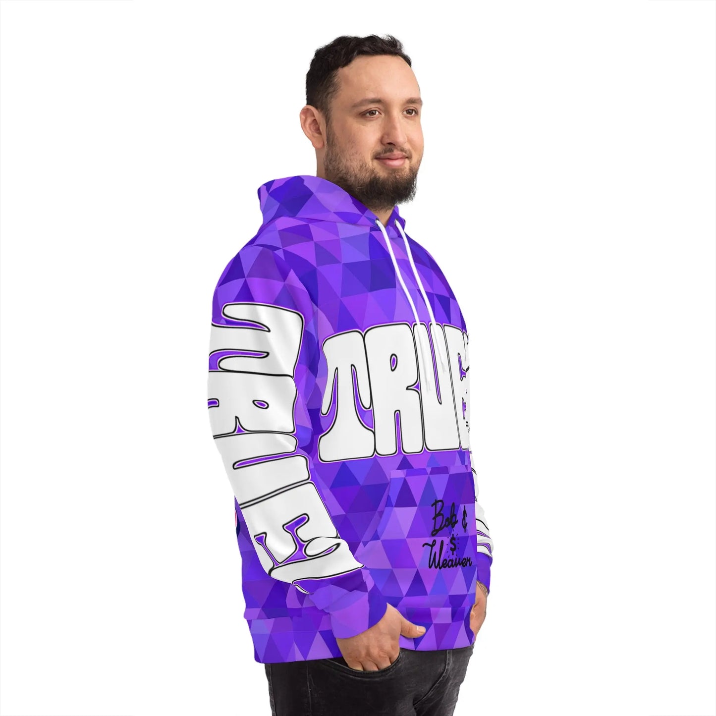 NLB VINTAGE "TRUE2" ×Tribute× Fashion Hoodie (AOP) Printify