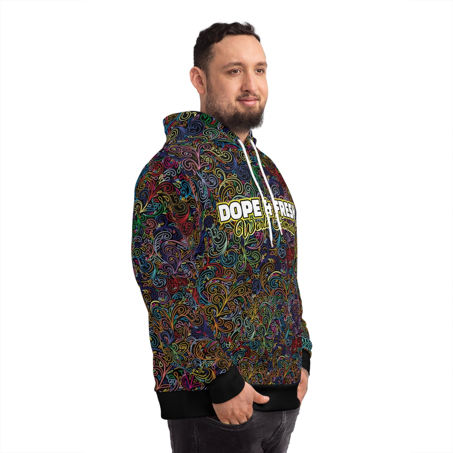 NLB VINTAGE "D&FWF" ×True2× Fashion Hoodie (AOP) Printify