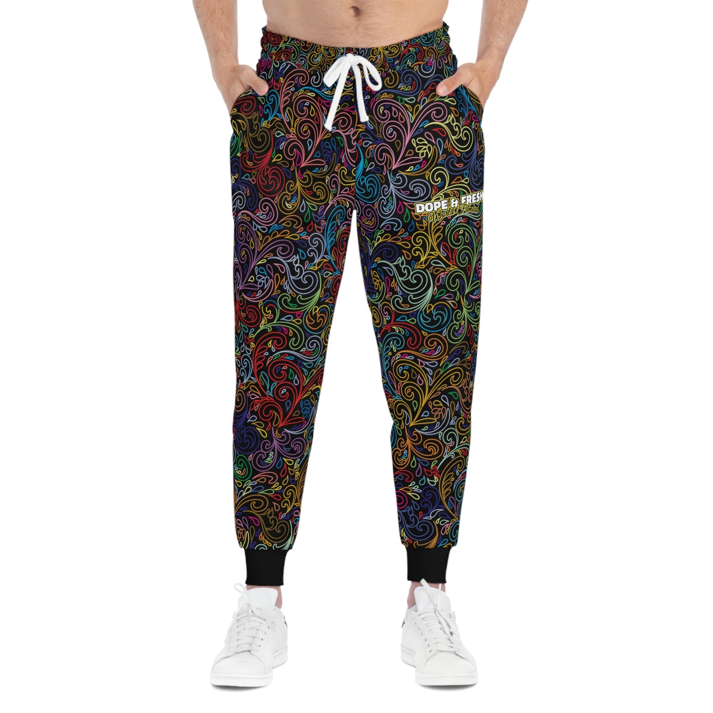 NLB VINTAGE "D&FWF" ×TRUE2× Athletic Joggers (AOP) Printify