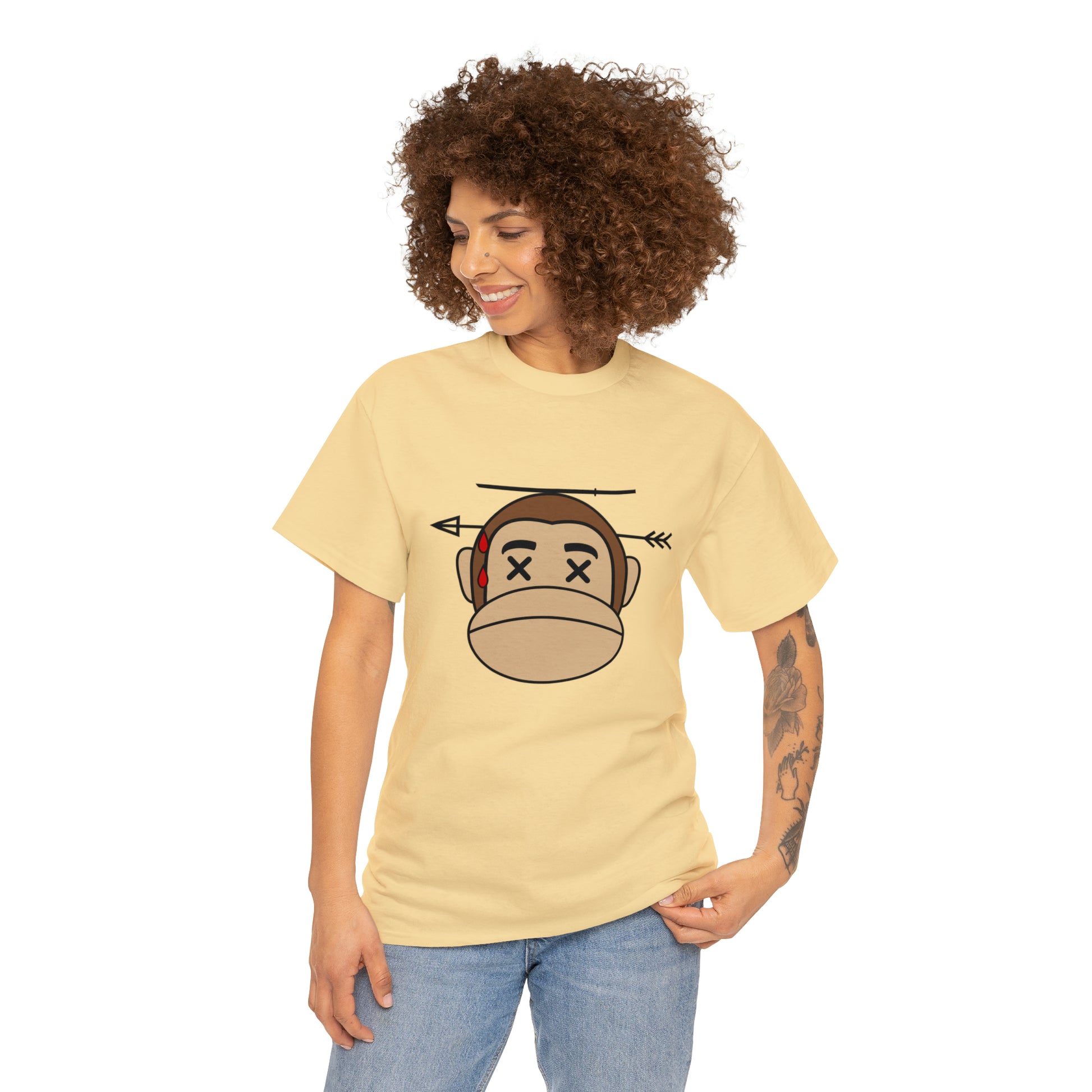 NLB VINTAGE "NINJAMONKEY" ×ARWHD× Unisex Heavy Cotton Tee Printify
