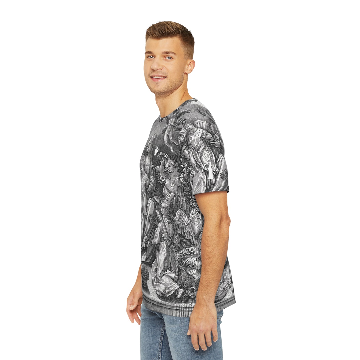 NLB VINTAGE "DEMONIO" Men's Polyester Tee (AOP) Printify