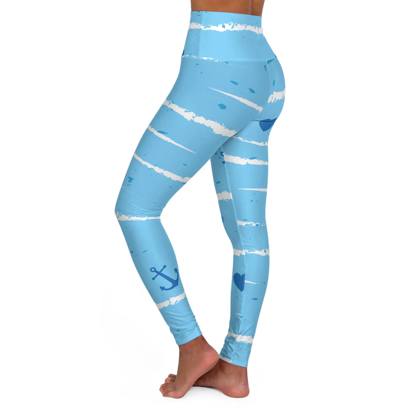 NLB VINTAGE ''STEADY'' High Waisted Yoga Leggings (AOP) - Image #3