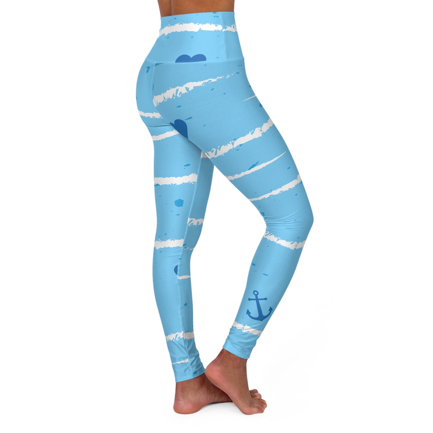 NLB VINTAGE ''STEADY'' High Waisted Yoga Leggings (AOP) Printify
