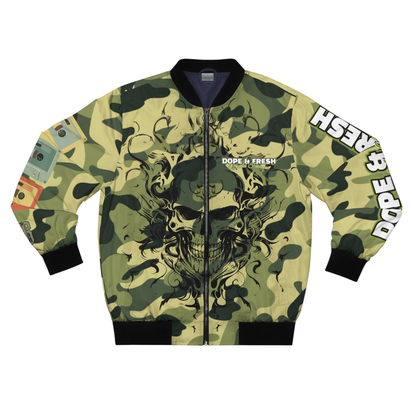 NLB VINTAGE "D&FWF" ×Battalion× Men's Bomber Jacket (AOP) Printify
