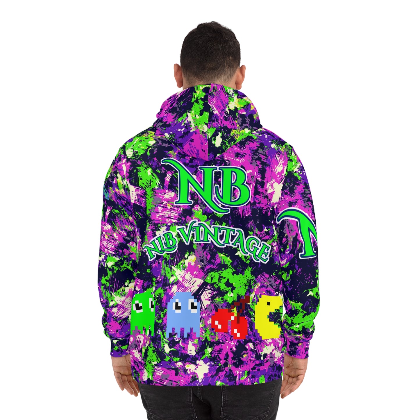 NLB VINTAGE "PACMAN" Fashion Hoodie (AOP) Printify