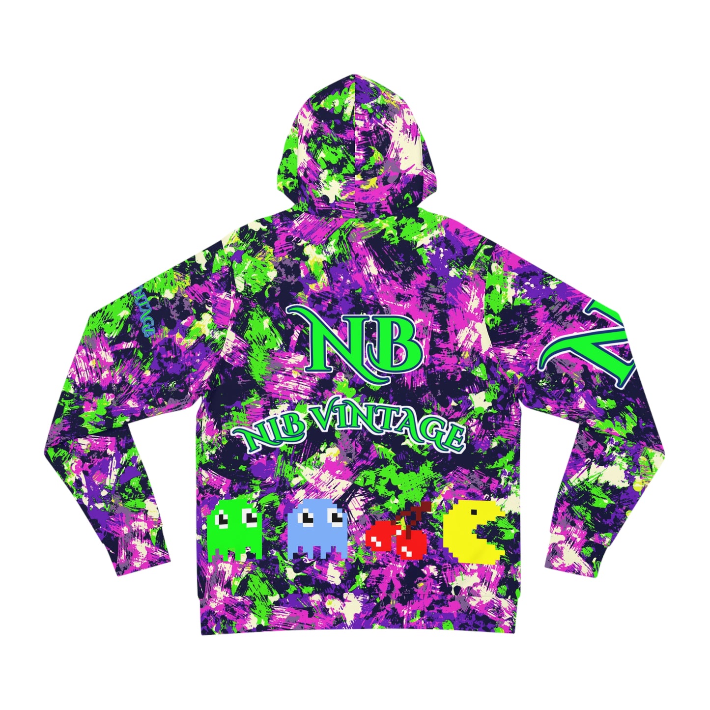 NLB VINTAGE "PACMAN" Fashion Hoodie (AOP) Printify