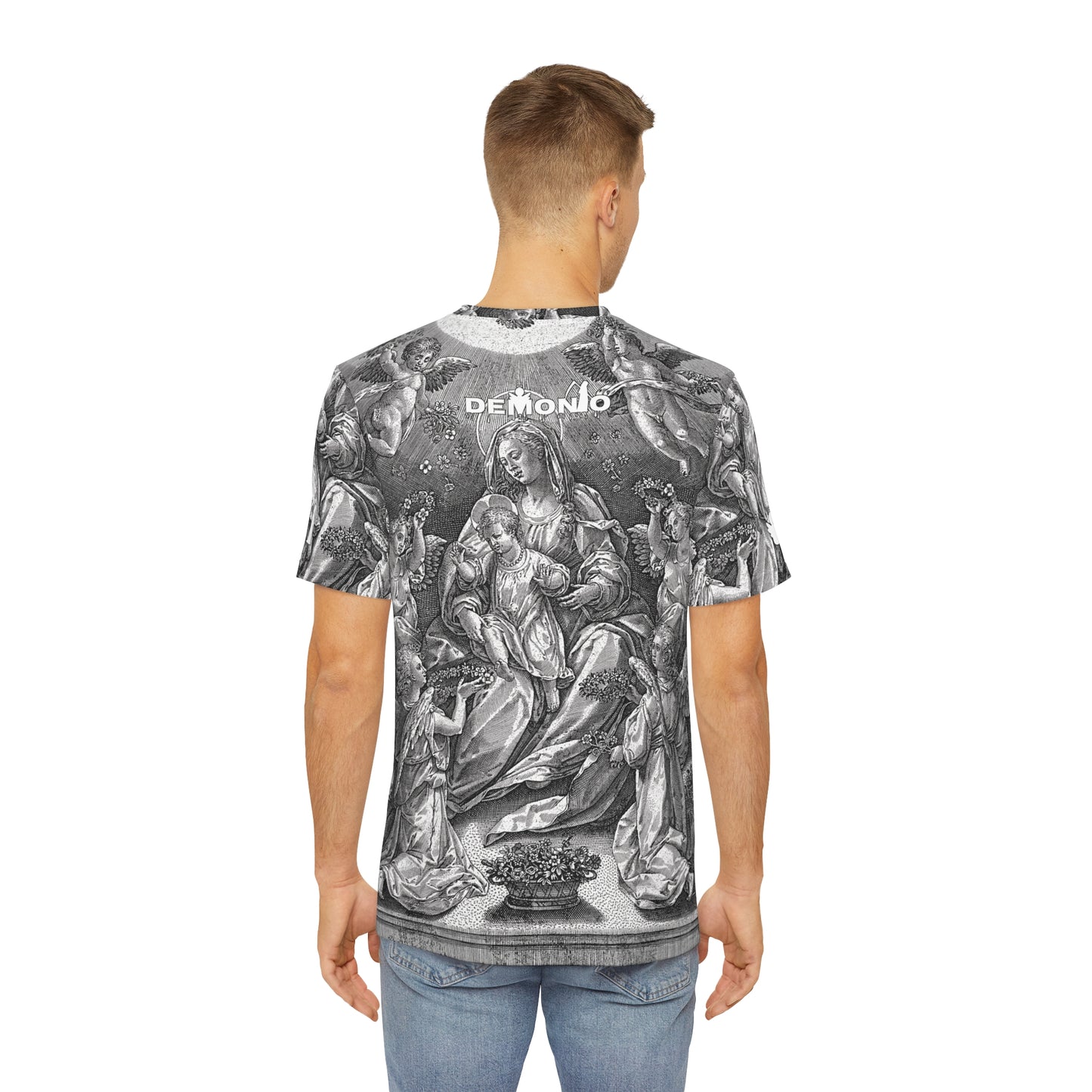 NLB VINTAGE "DEMONIO" Men's Polyester Tee (AOP) Printify