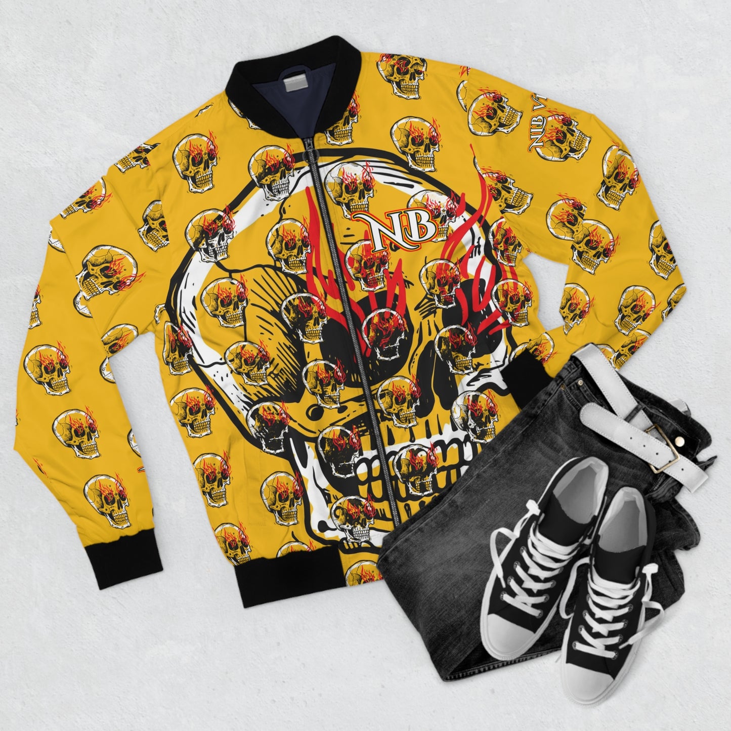 NLB VINTAGE "HOTHEAD" Men's Bomber Jacket (AOP) Printify