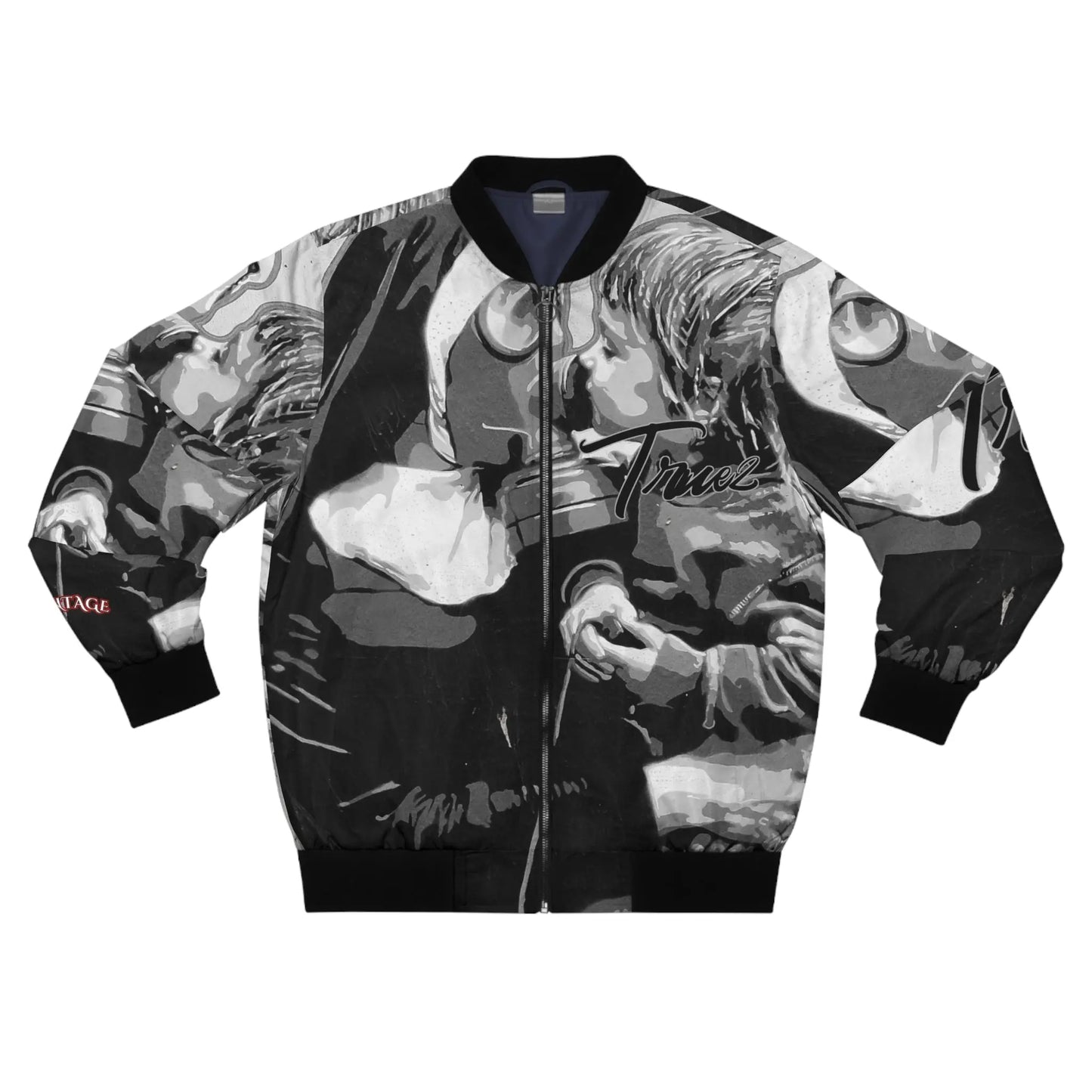 NLB VINTAGE "TRUE2" ×WW3× Men's Bomber Jacket (AOP) Printify
