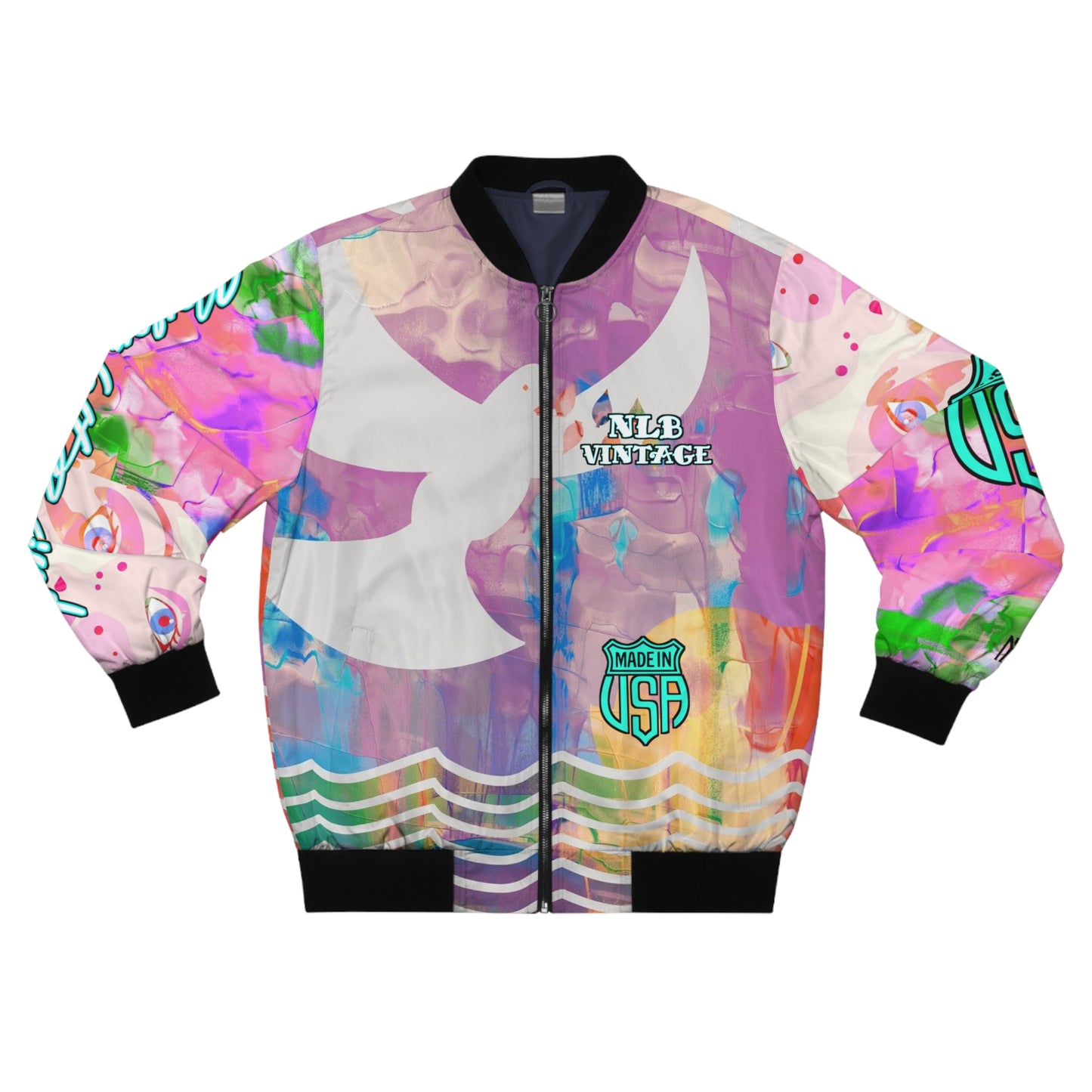 NLB VINTAGE "JUSTUS" Men's Bomber Jacket (AOP) Printify