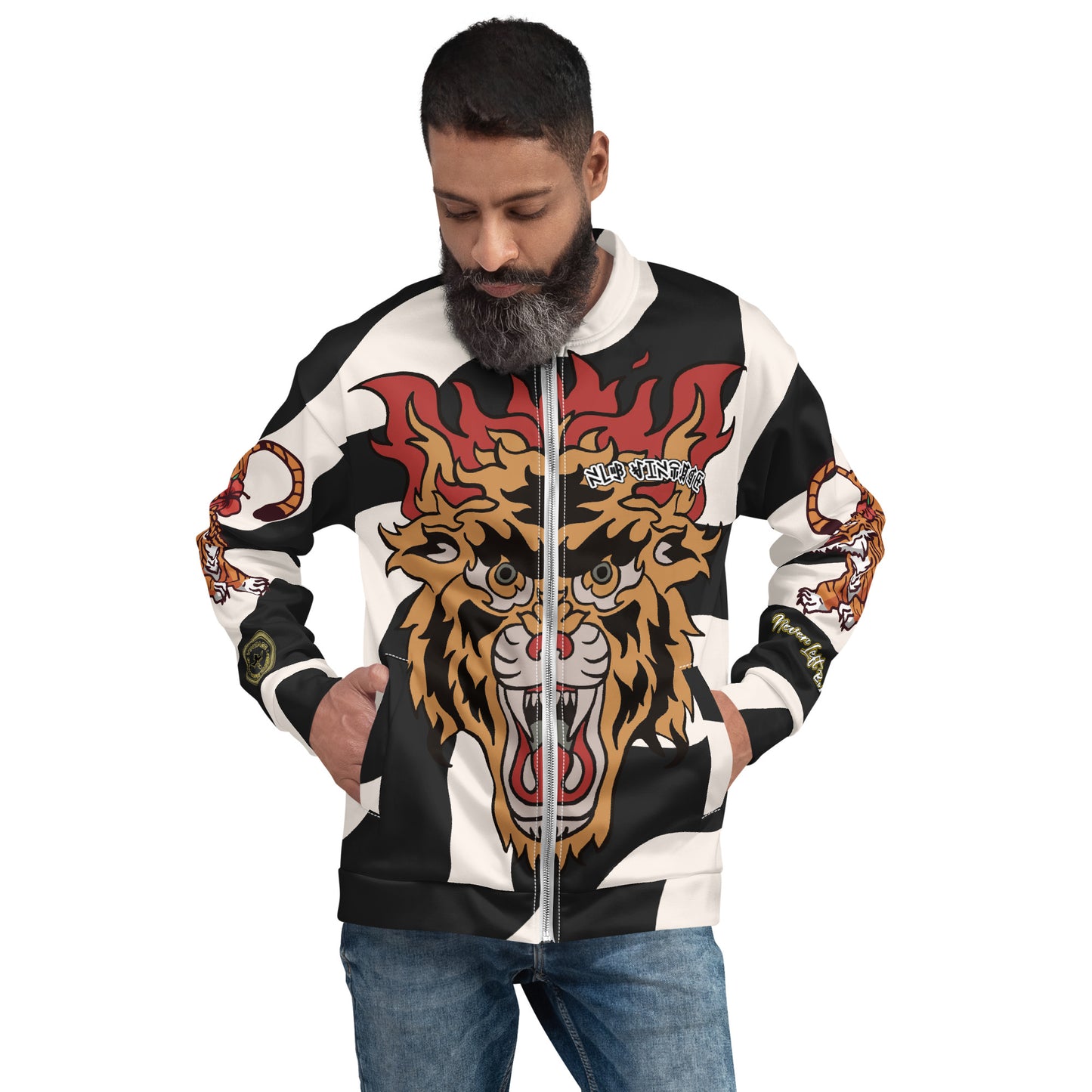 NLB VINTAGE "DFNYRSLF" Unisex Bomber Jacket NLB Vintage