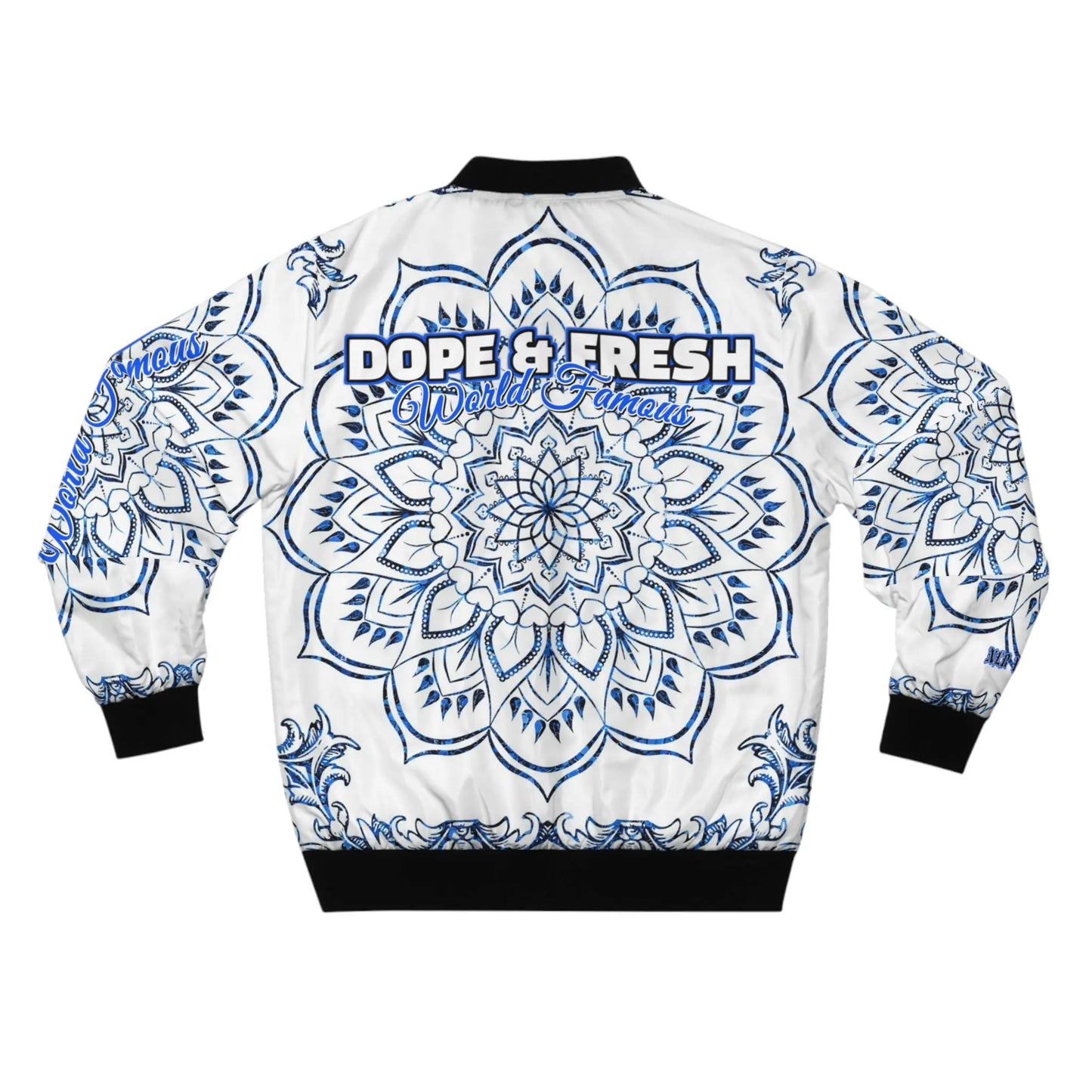 NLB VINTAGE "D&FWF" Men's Bomber Jacket (AOP) - Image #2
