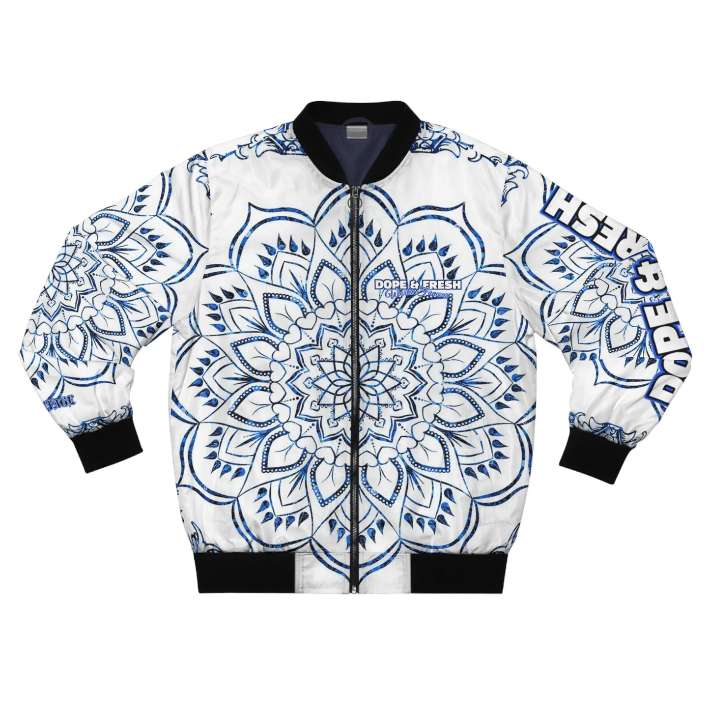 NLB VINTAGE "D&FWF" Men's Bomber Jacket (AOP) - Image #1