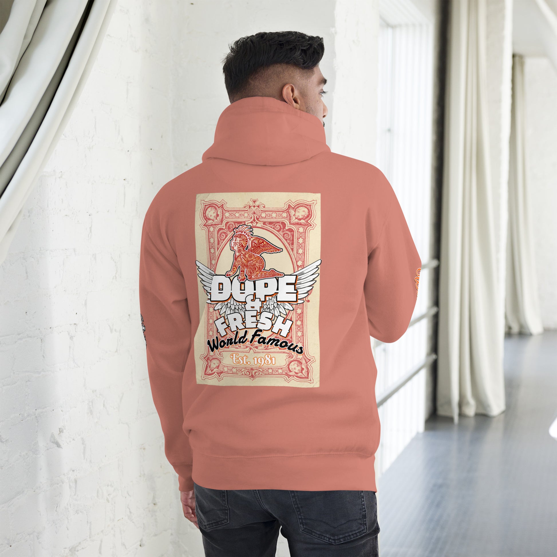 NLB VINTAGE "D&FWF" ×ANGELS× Unisex Hoodie NLB Vintage
