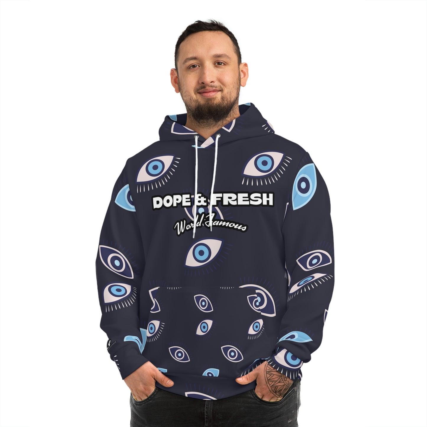 NLB VINTAGE "D&FWF" Fashion Hoodie (AOP) Printify