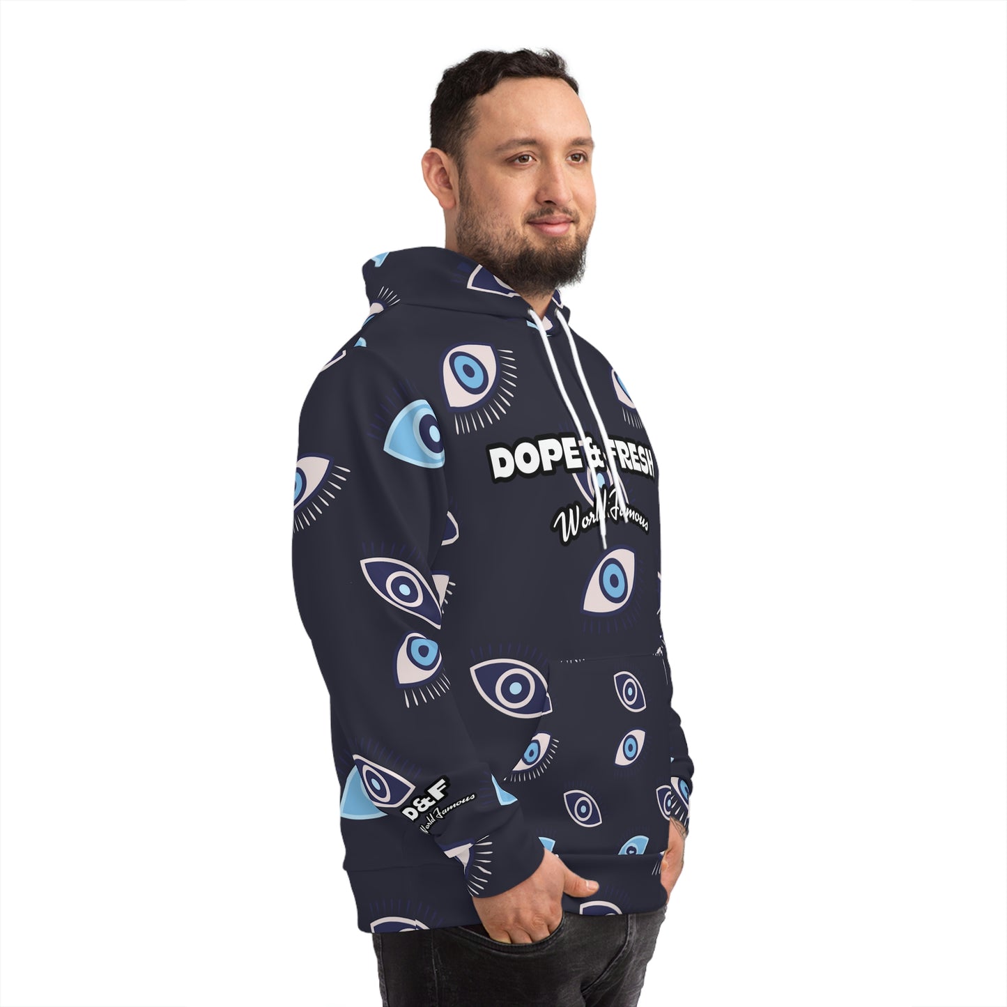 NLB VINTAGE "D&FWF" Fashion Hoodie (AOP) Printify