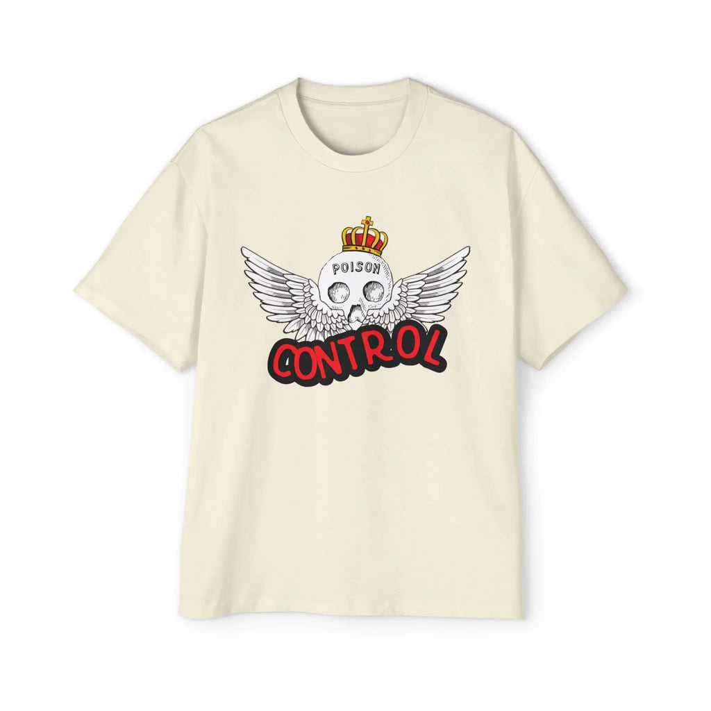 Men's "POISON CONTROL" Heavy Oversized Tee by NLB VINTAGE Printify