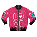 RED FOREIGN Men's Bomber Jacket (AOP) by NLB VINTAGE Printify