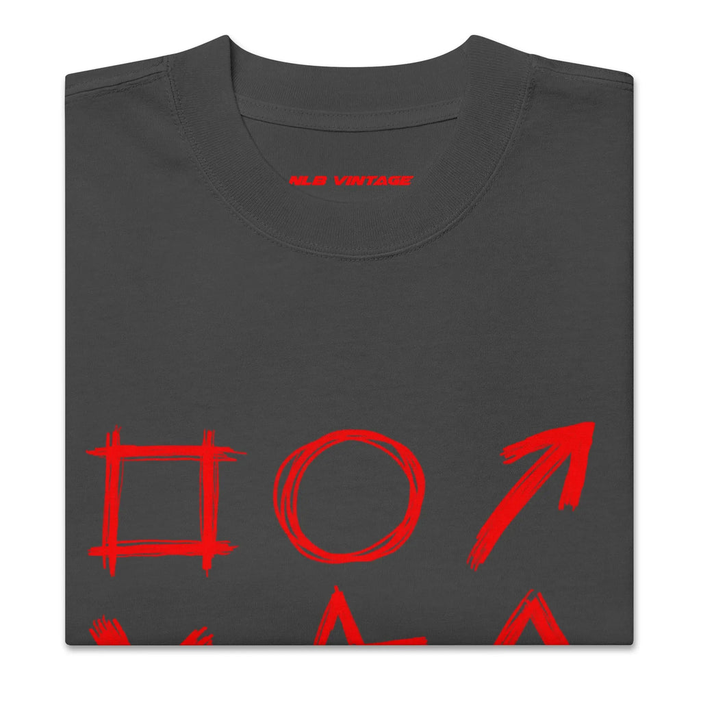 Oversized faded t-shirt by NLB VINTAGE "SILO X" NLB VINTAGE