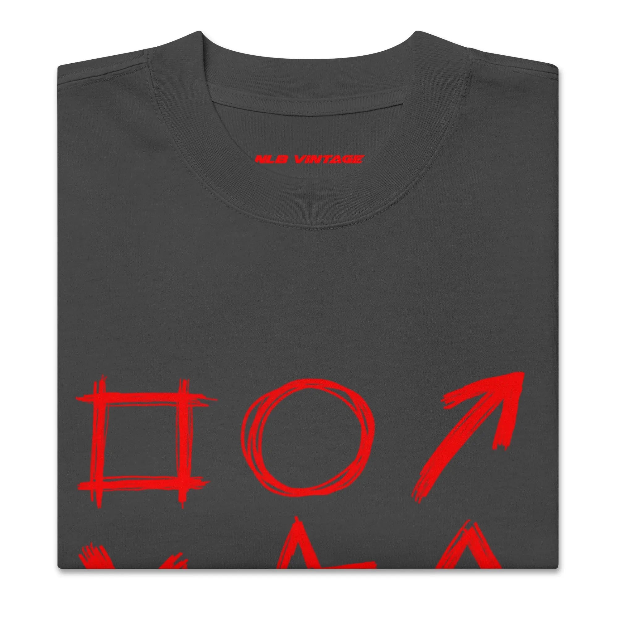 Oversized faded t-shirt by NLB VINTAGE "SILO X" NLB VINTAGE