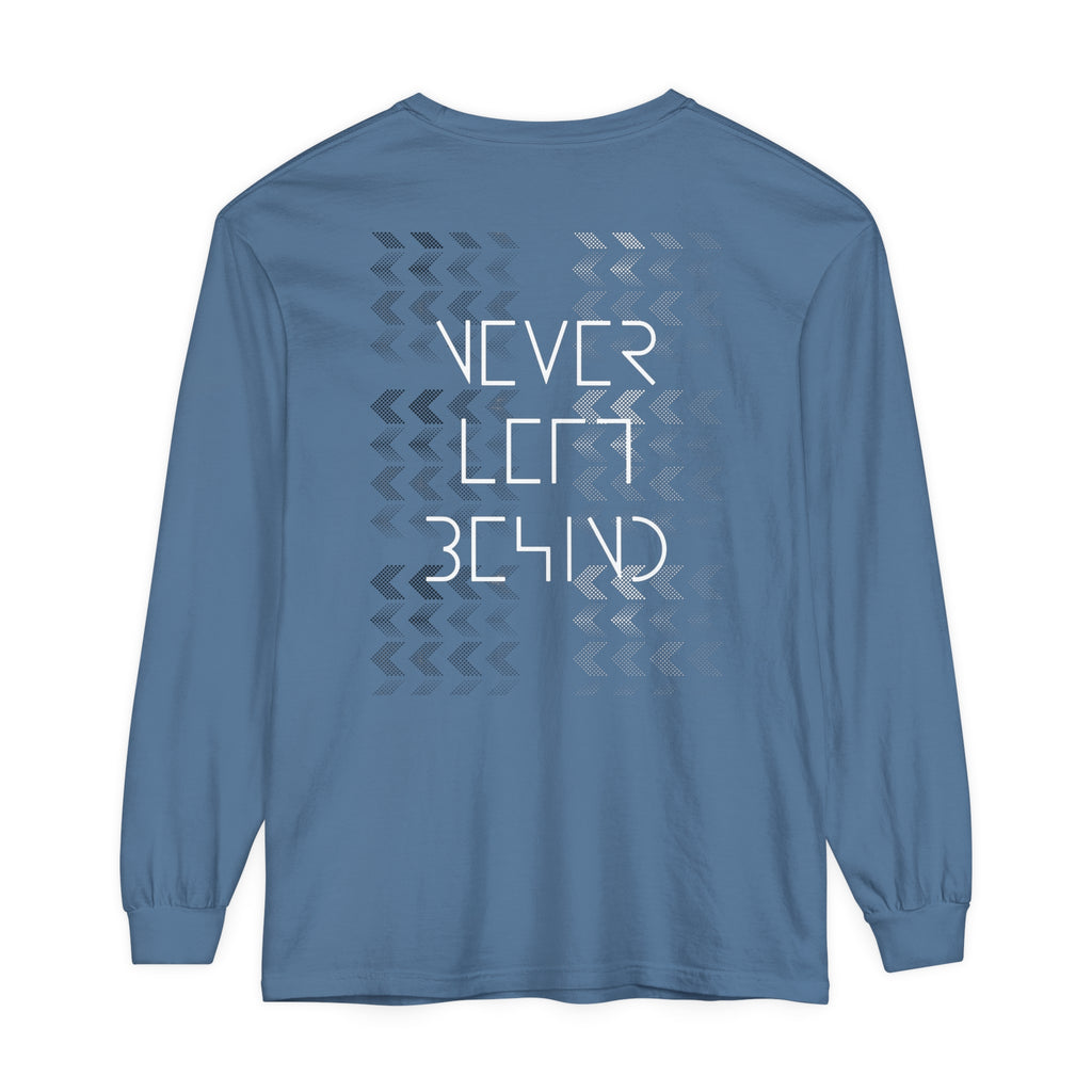 Unisex Garment-dyed Long Sleeve T-Shirt "Blue Jeans" by NLB VINTAGE Printify