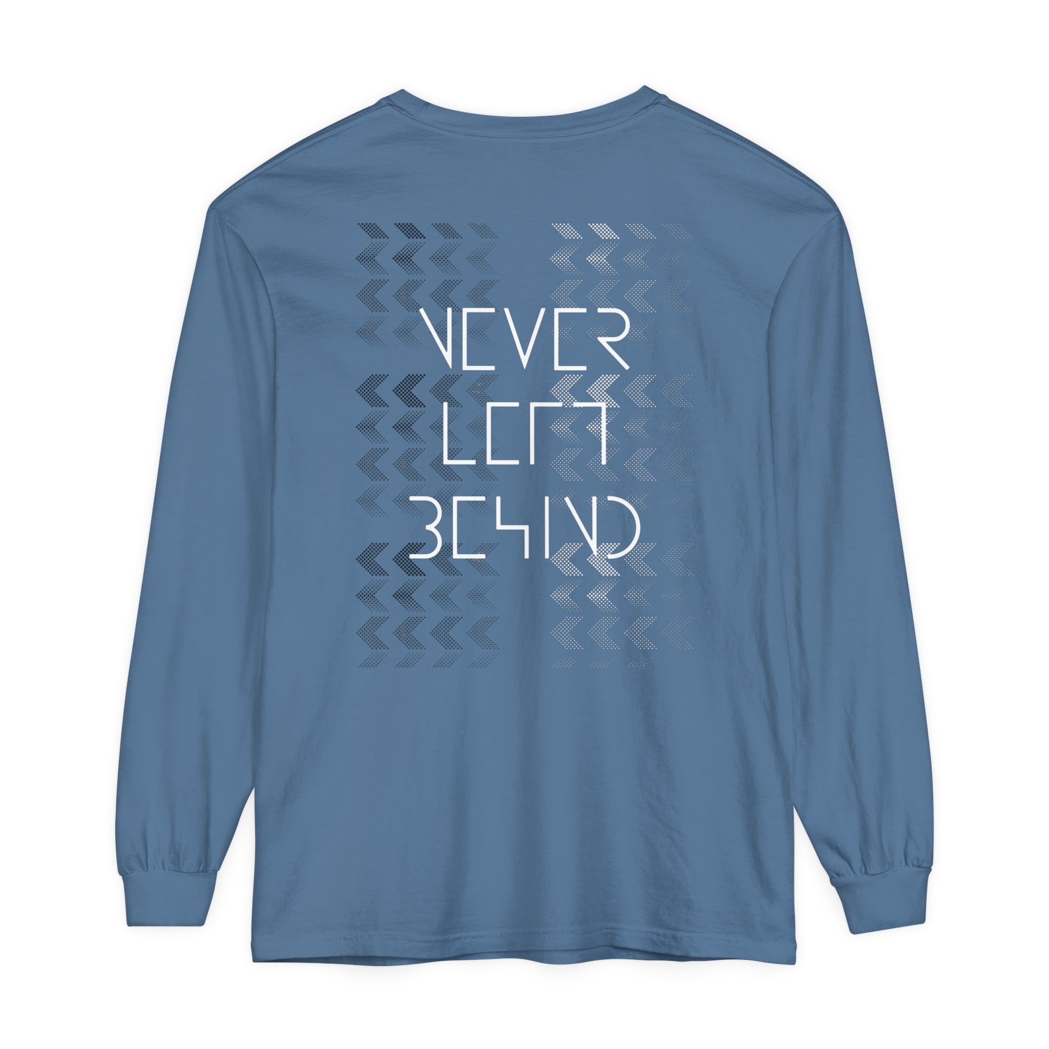 Unisex Garment-dyed Long Sleeve T-Shirt "Blue Jeans" by NLB VINTAGE Printify