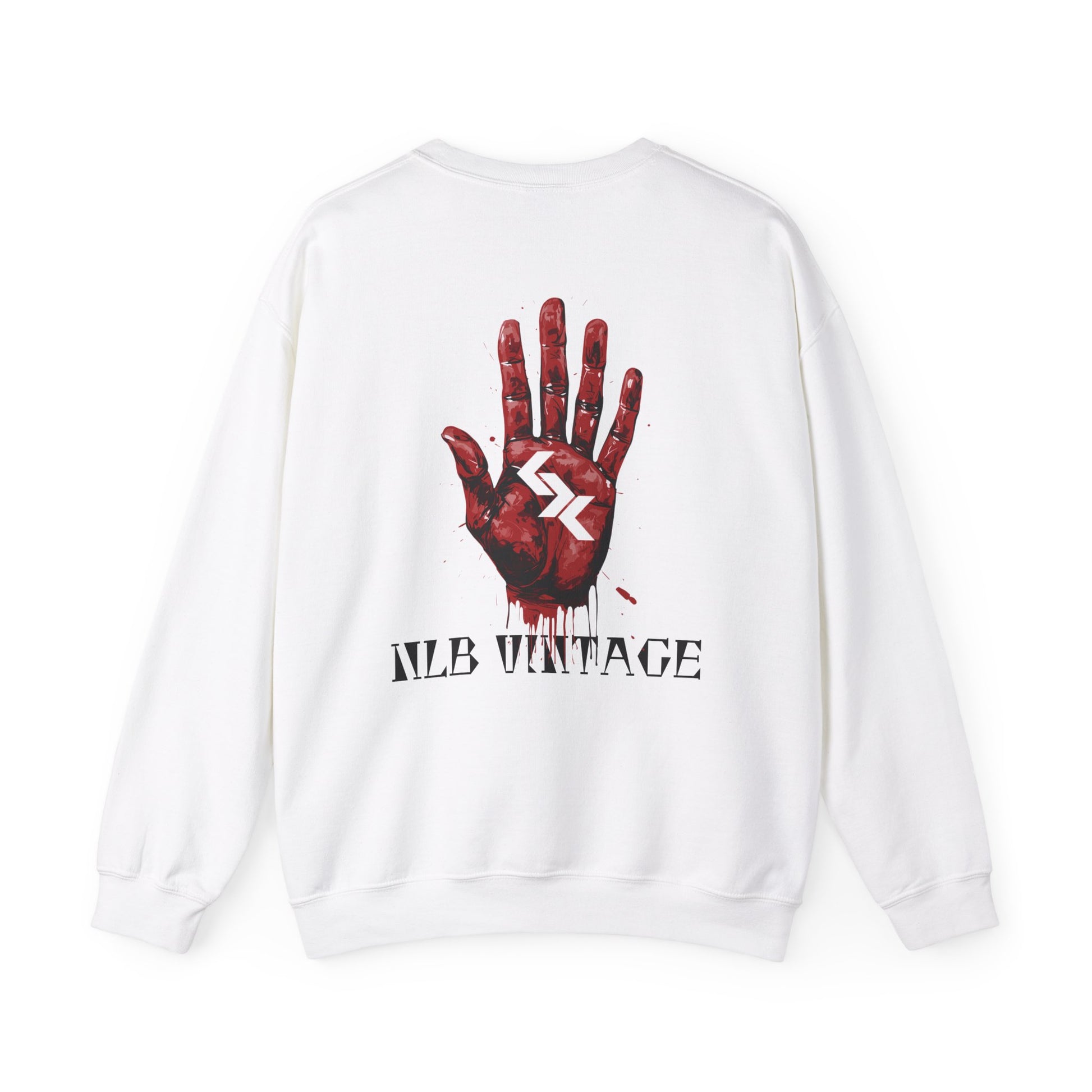 Unisex Heavy Blend™ Crewneck Sweatshirt "Blood on my hands" by NLB VINTAGE Printify