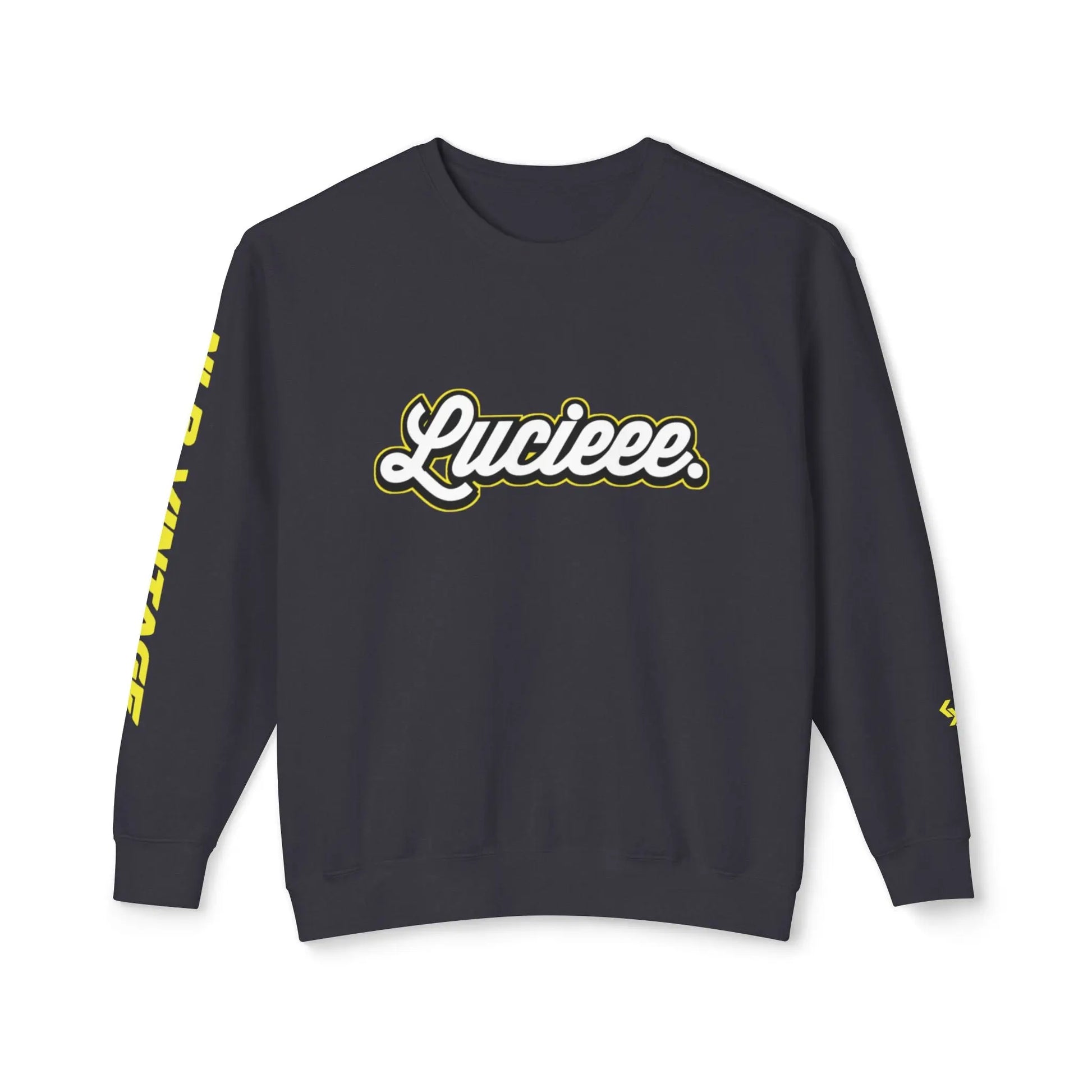 Unisex Lightweight Crewneck Sweatshirt "LUCIEEE" by NLB VINTAGE Printify