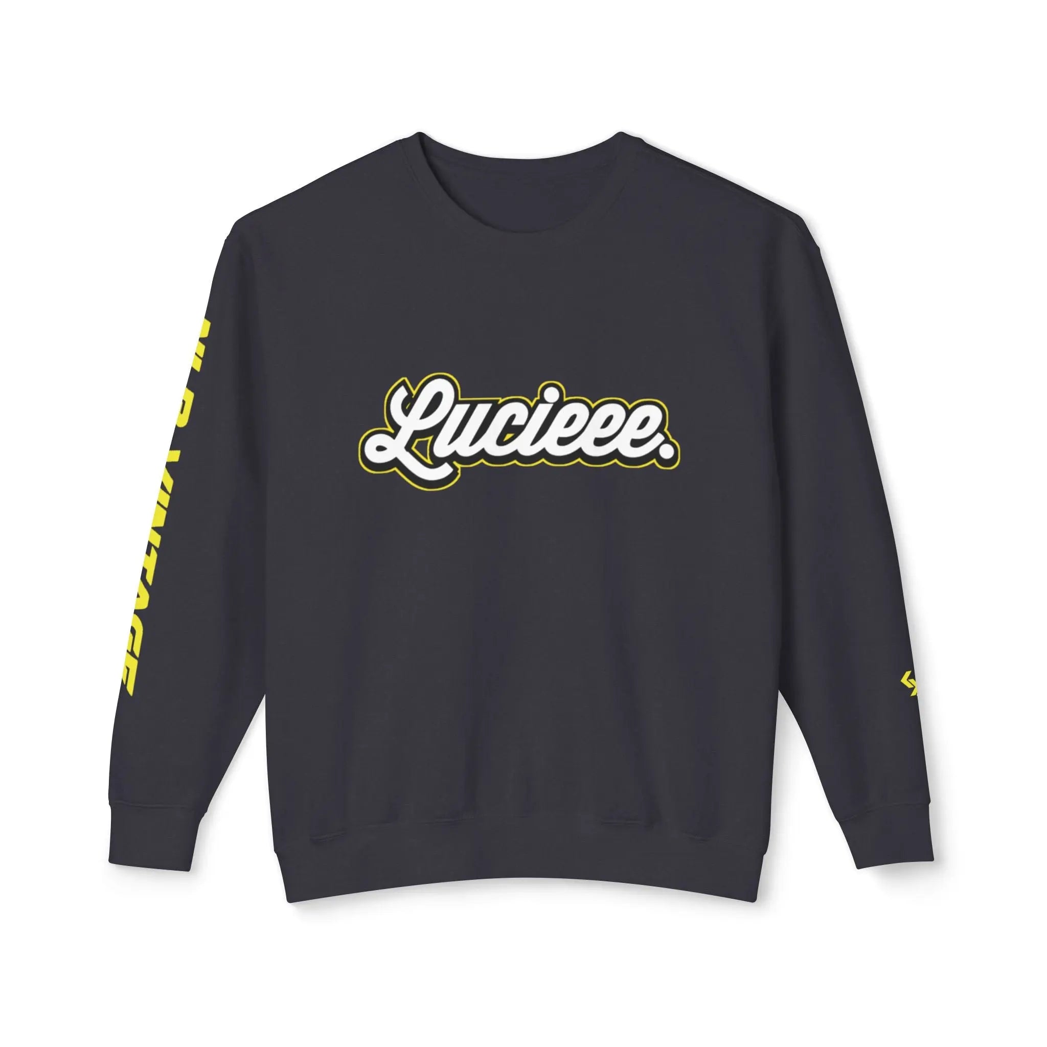 Unisex Lightweight Crewneck Sweatshirt "LUCIEEE" by NLB VINTAGE Printify