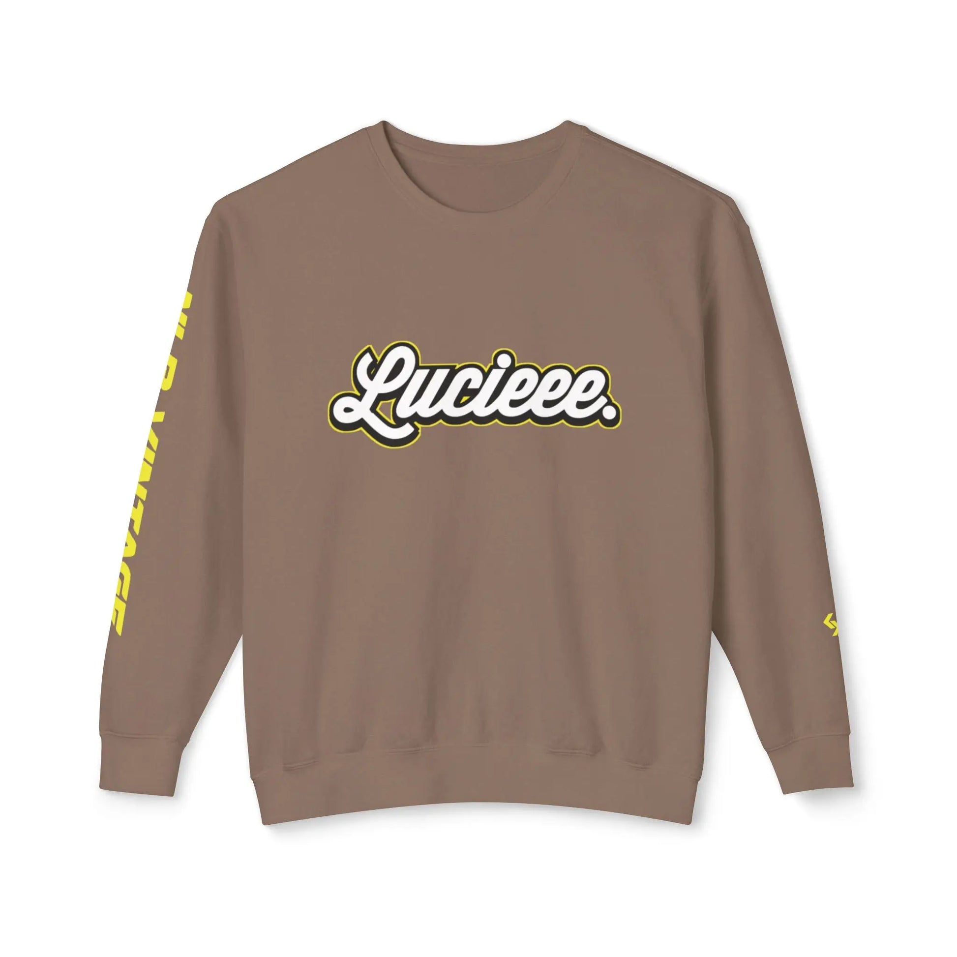 Unisex Lightweight Crewneck Sweatshirt "LUCIEEE" by NLB VINTAGE Printify