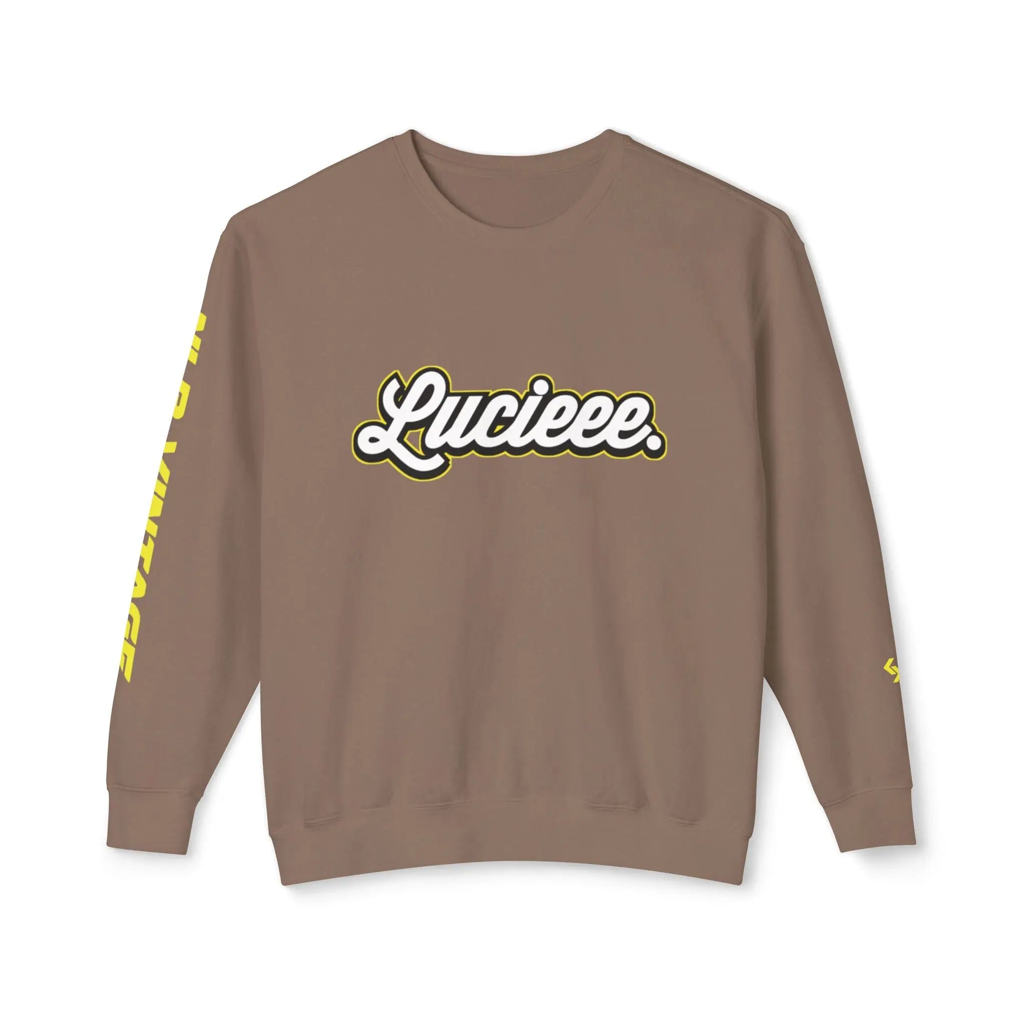 Unisex Lightweight Crewneck Sweatshirt "LUCIEEE" by NLB VINTAGE