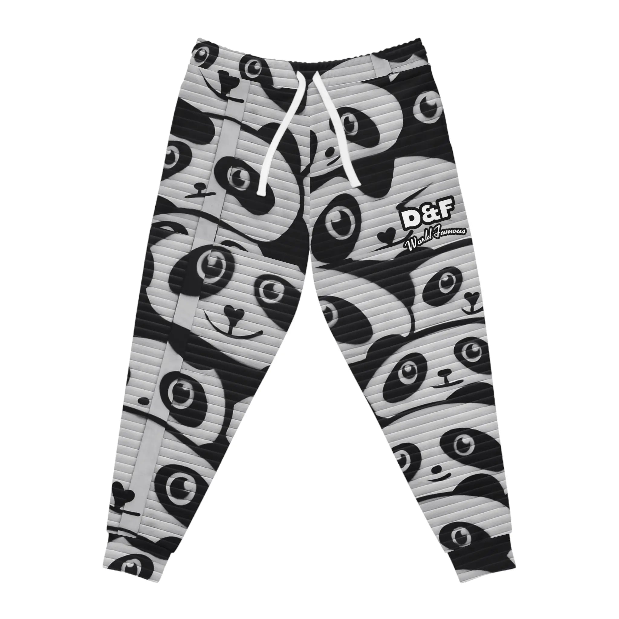 NLB Vintage - Panda Athletic Joggers Printify
