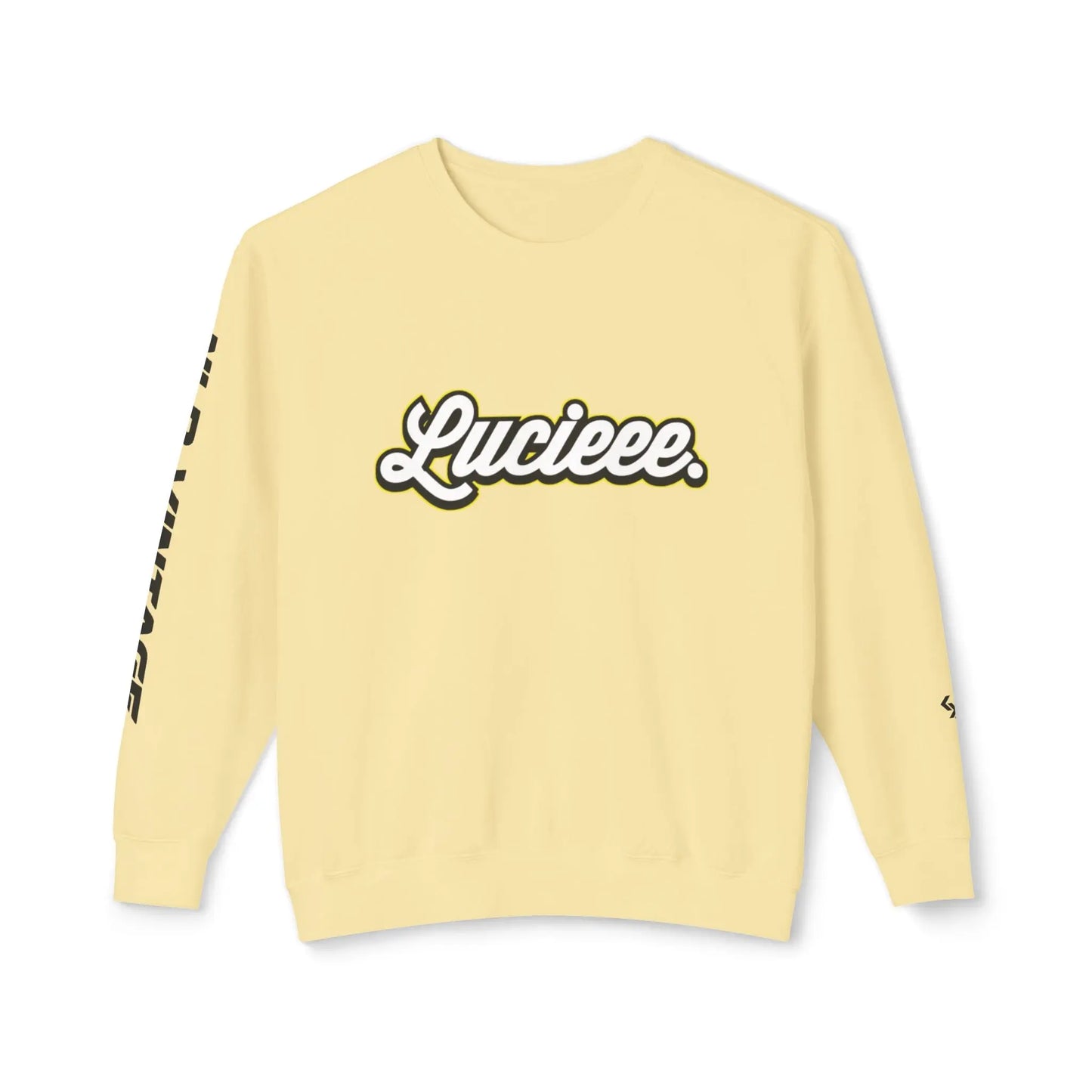 Unisex Lightweight Crewneck Sweatshirt "LUCIEEE" by NLB VINTAGE Printify