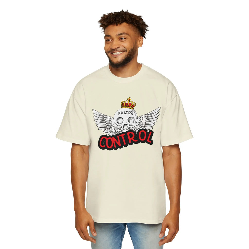 Men's "POISON CONTROL" Heavy Oversized Tee by NLB VINTAGE Printify