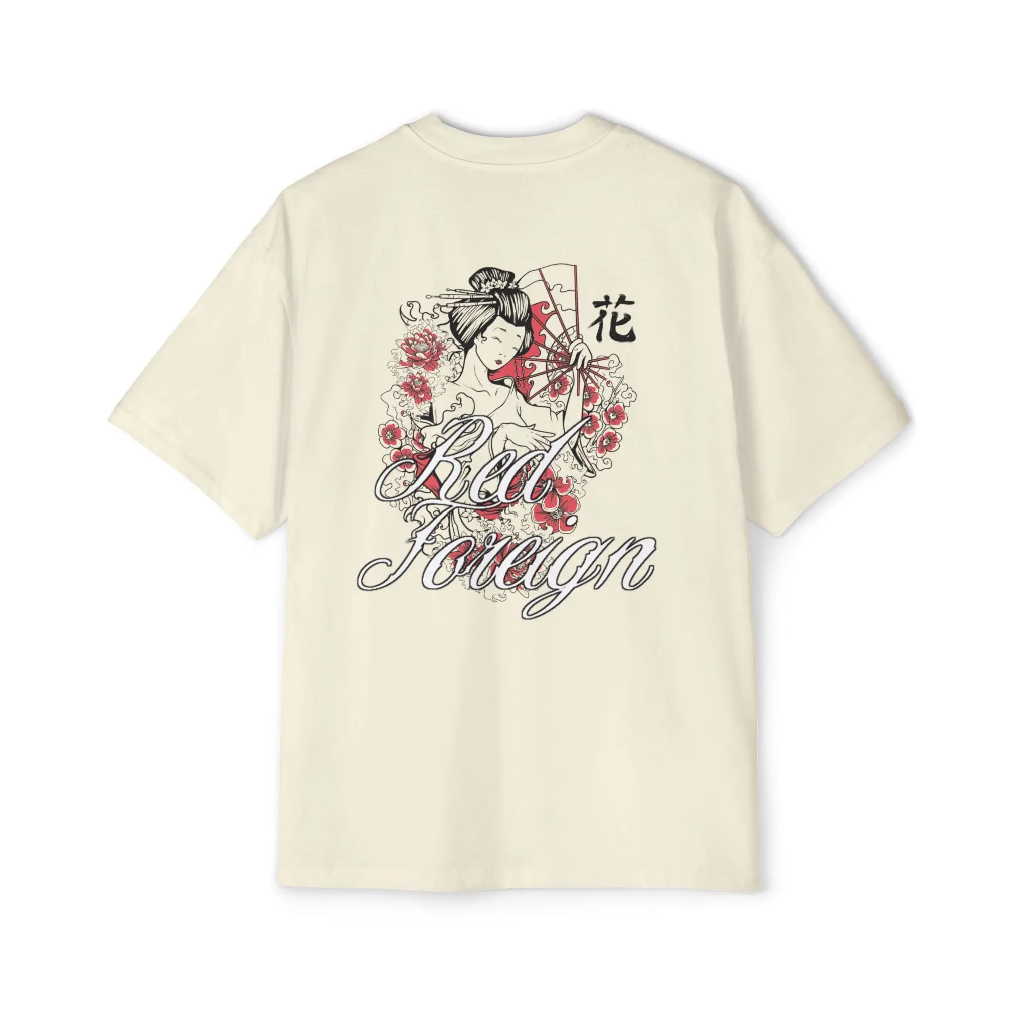 RED FOREIGN Men's Heavy Oversized Tee by NLB VINTAGE Printify