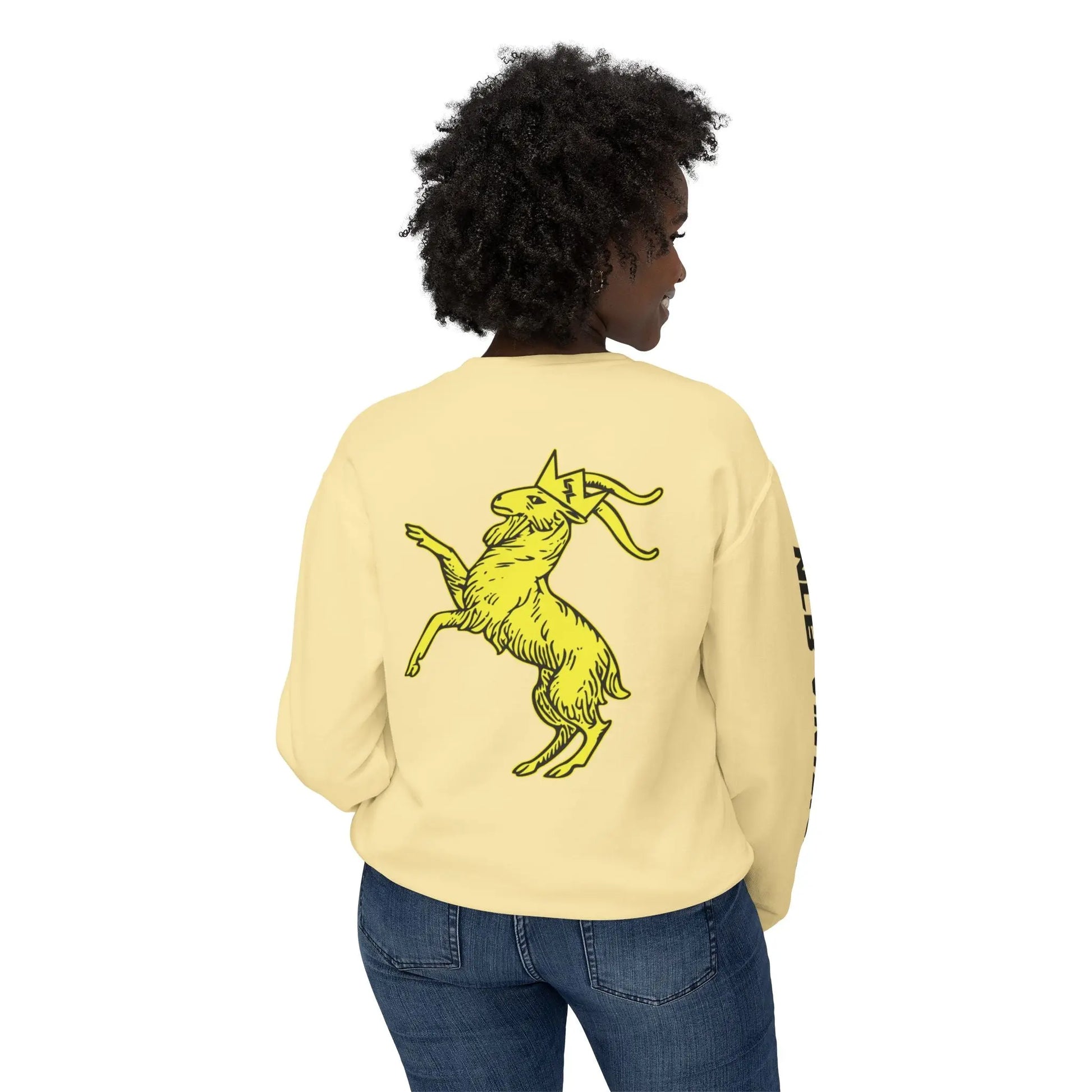 Unisex Lightweight Crewneck Sweatshirt "LUCIEEE" by NLB VINTAGE Printify