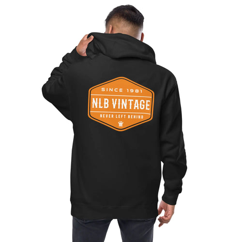 "NEVER LEFT BEHIND" Unisex fleece zip up hoodie by NLB VINTAGE NLB VINTAGE