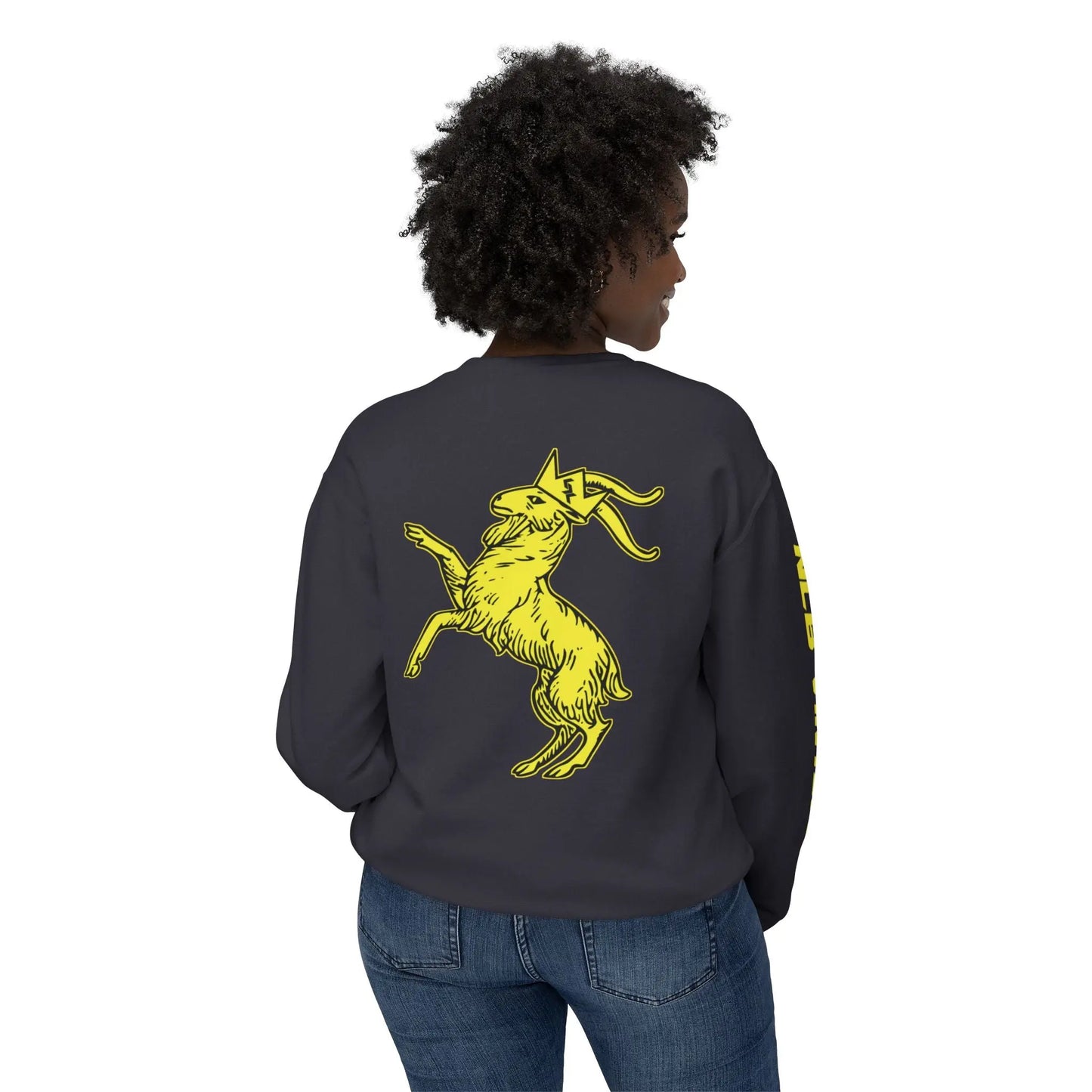 Unisex Lightweight Crewneck Sweatshirt "LUCIEEE" by NLB VINTAGE Printify