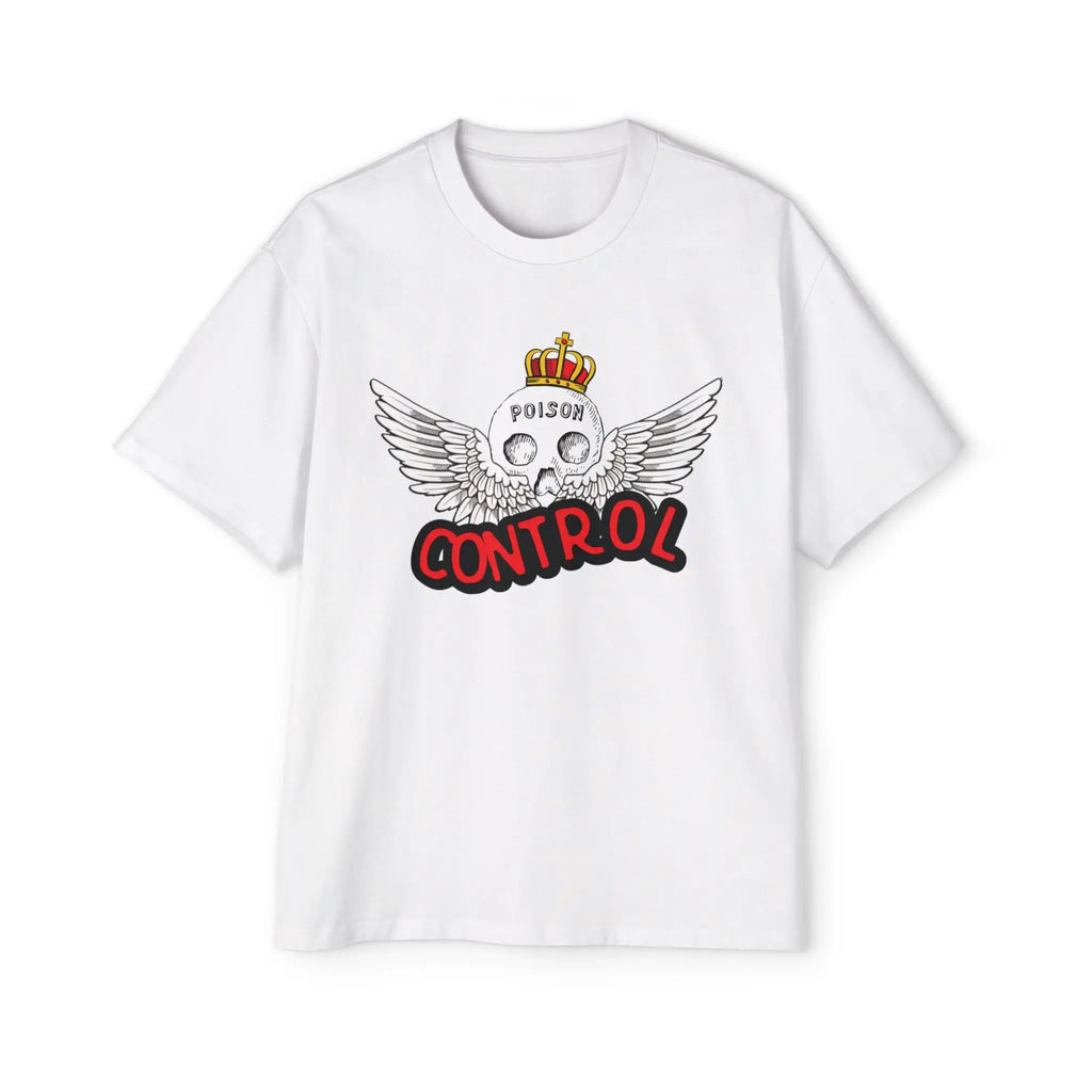 Men's "POISON CONTROL" Heavy Oversized Tee by NLB VINTAGE Printify