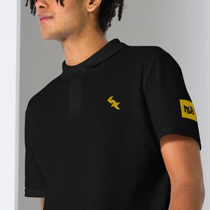 Unisex pique polo shirt "YELLOW LABEL" by NLB VINTAGE NLB VINTAGE