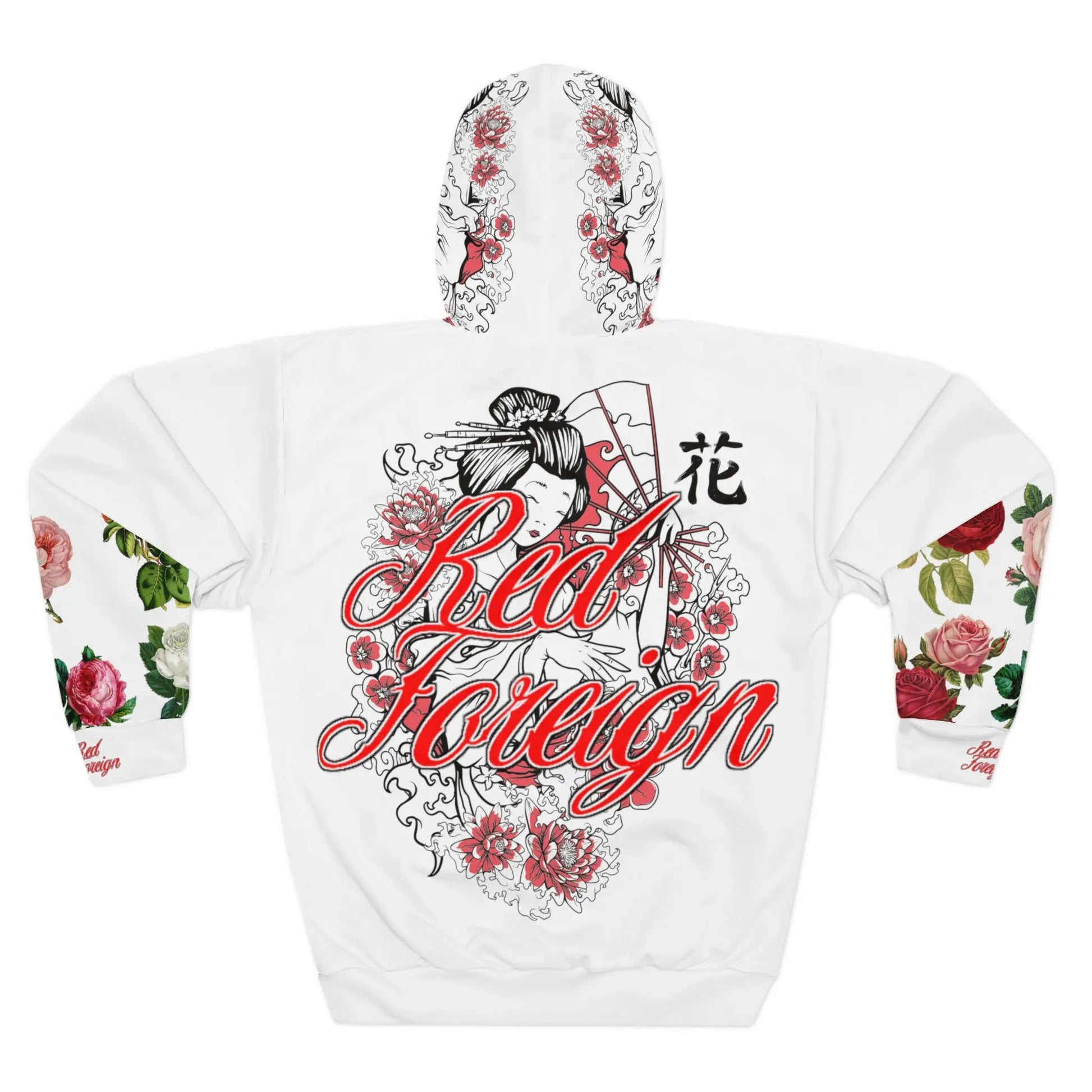 RED FOREIGN by NLB VINTAGE Unisex Pullover Hoodie (AOP) - Image #2
